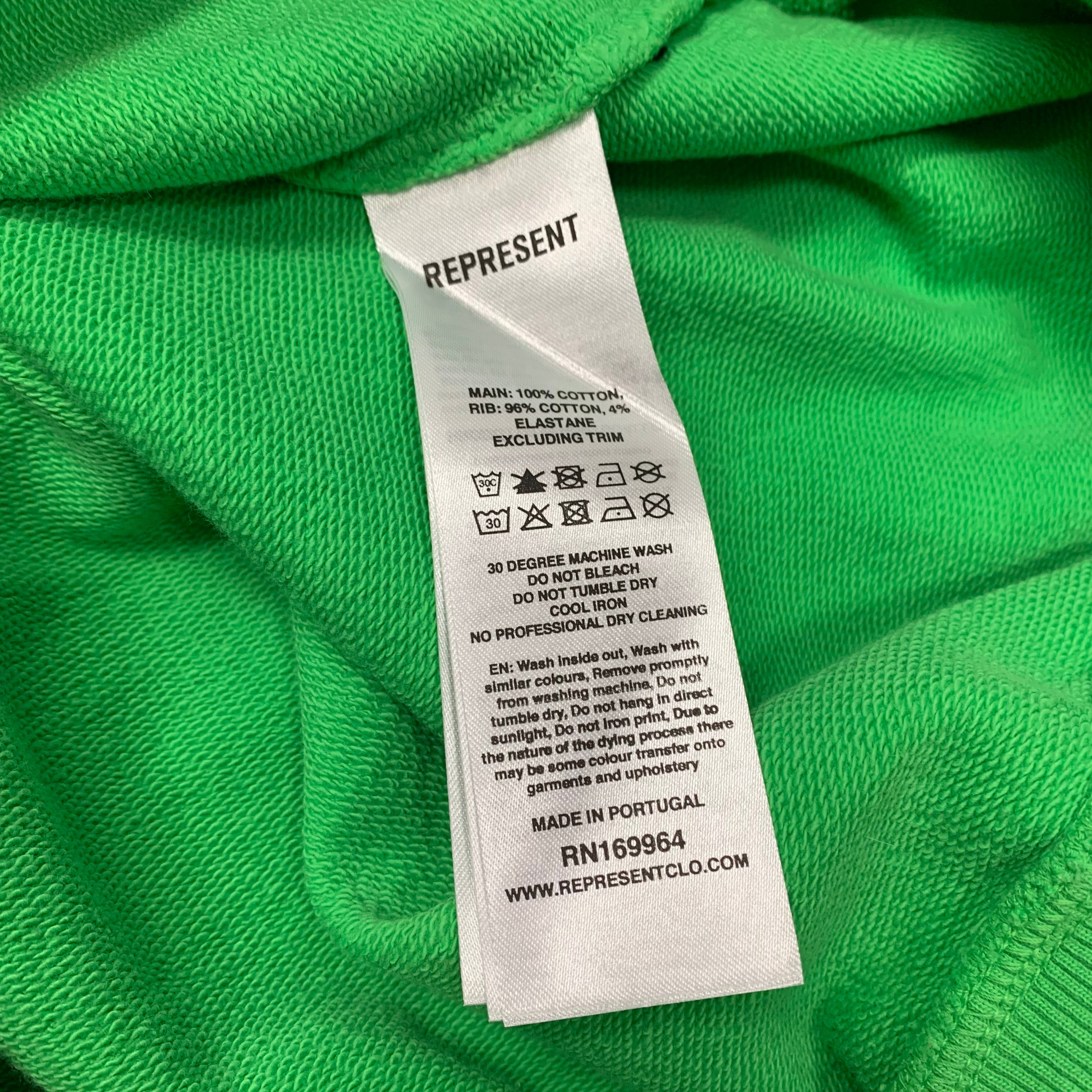 Represent Large Hoodie 247 Motion Oversized Speed Green Hoodie