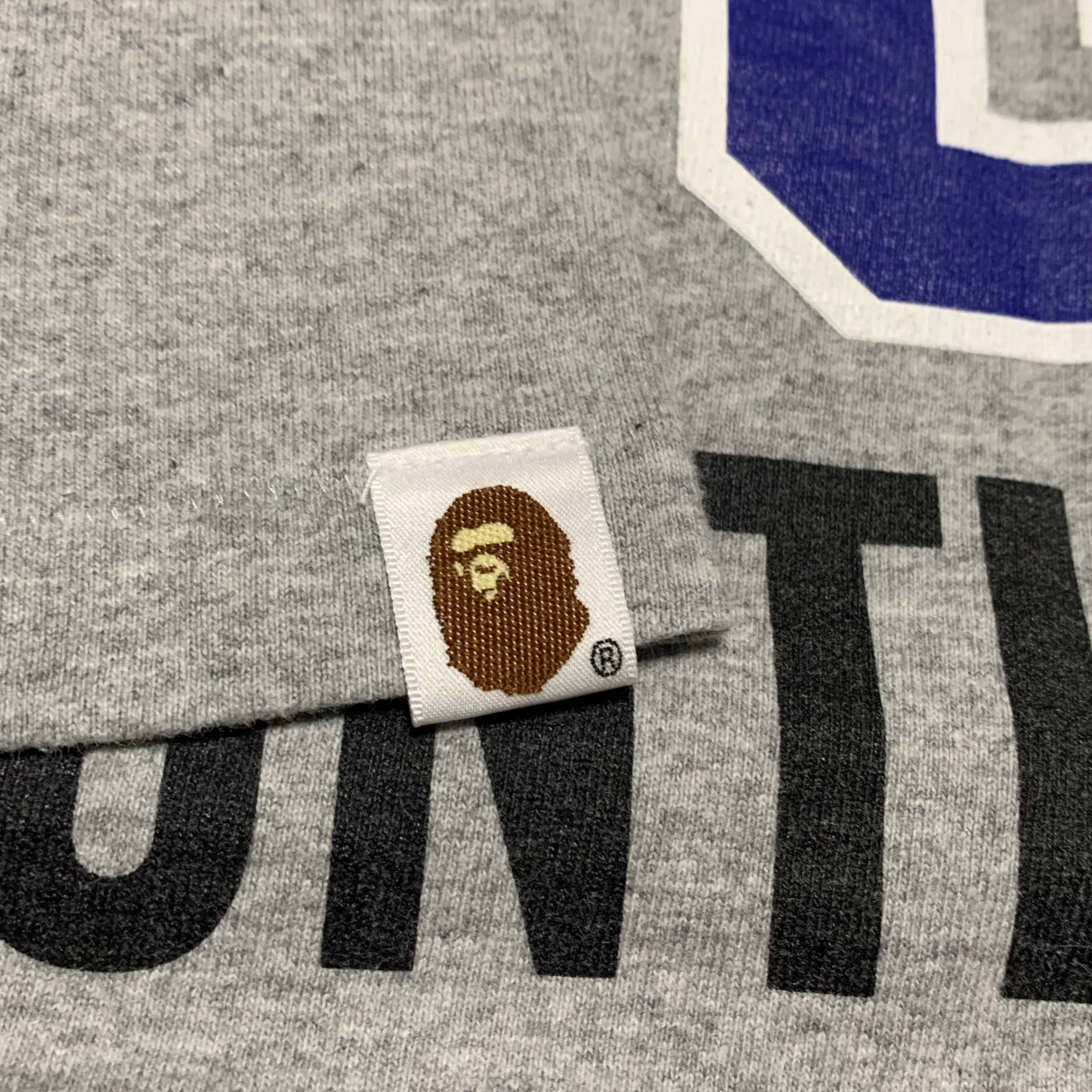 Bape Medium Tiger Shark Grey Tee A Bathing Ape