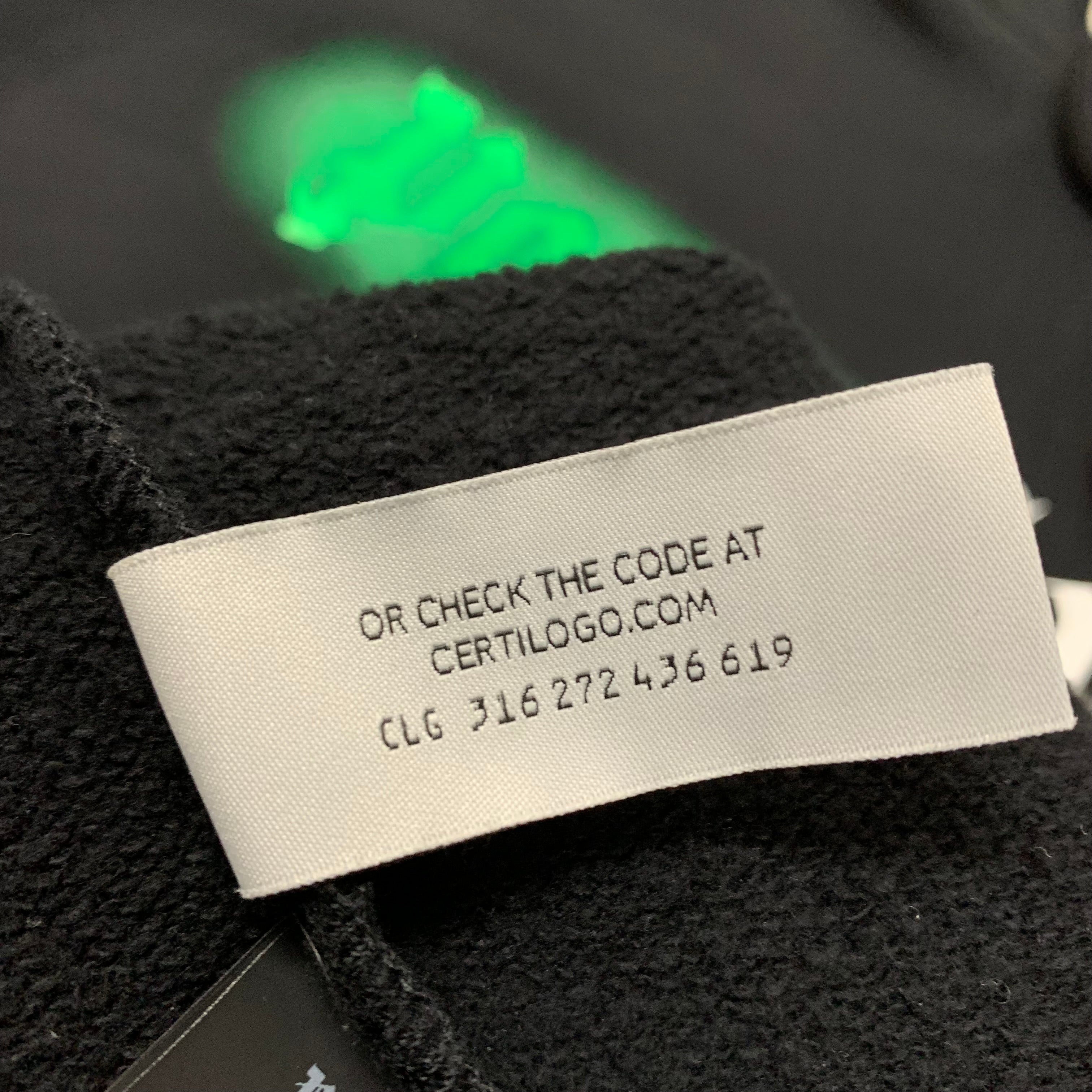 Palm Angels Large Hoodie Milano Sprayed Black Hoodie