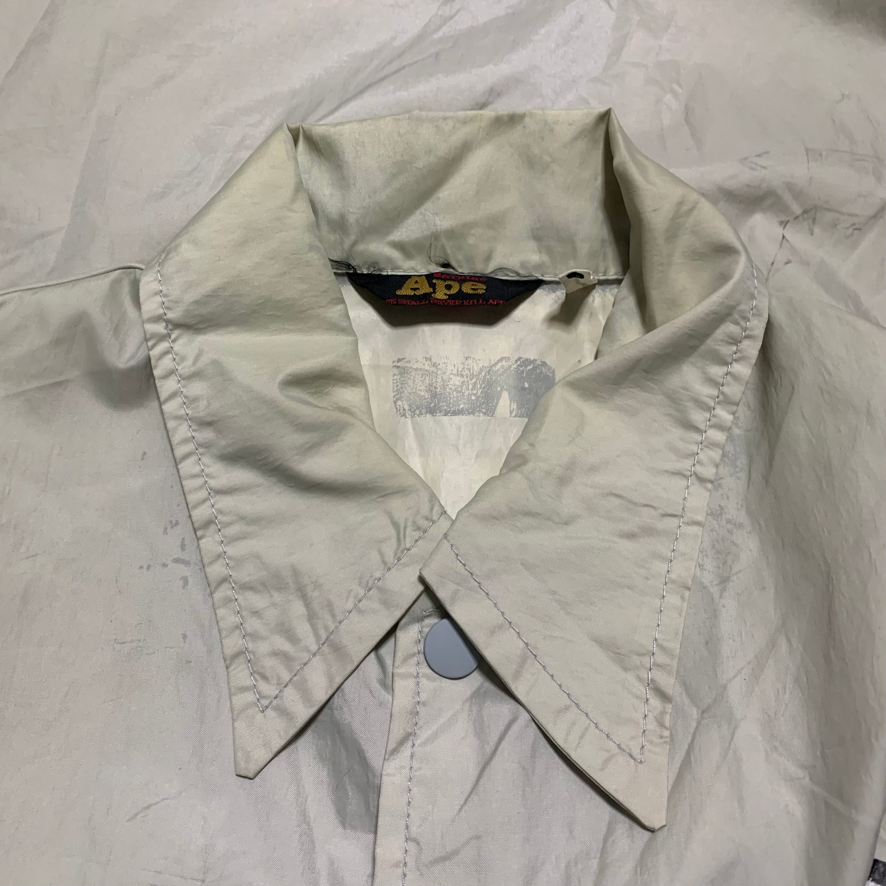 Bape XS Coach Jacket Nylon A Bathing Ape Busy Works Vintage 90s 1999