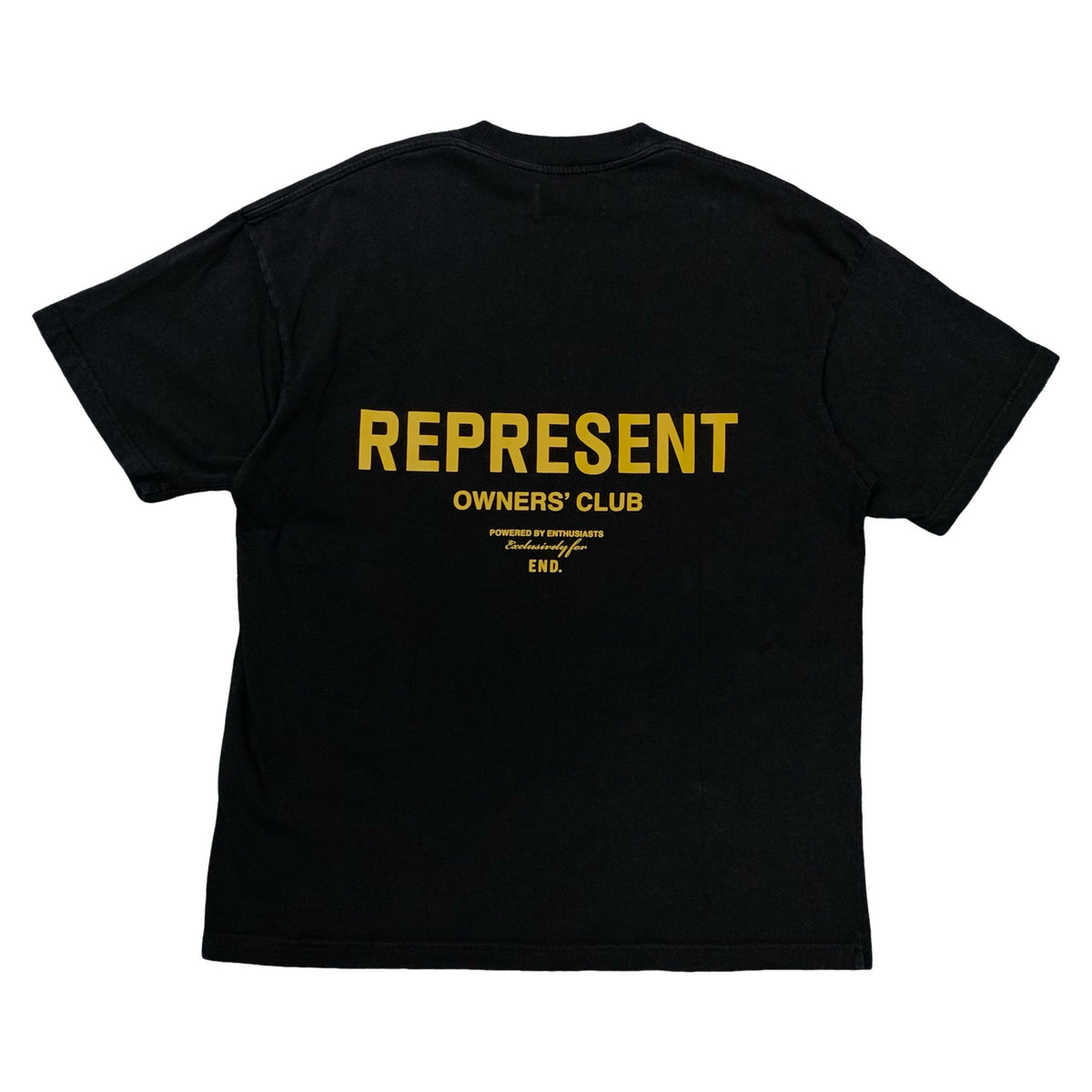 Represent Small Tee END Owners Club Jet Black T-Shirt