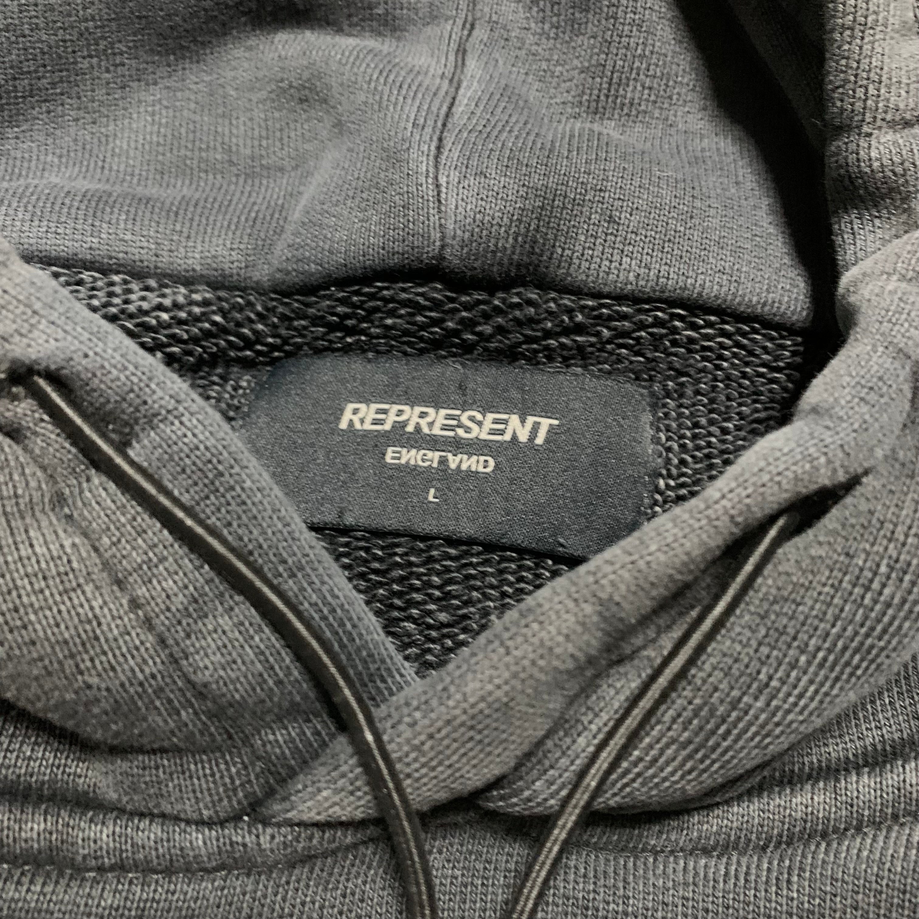 Represent Large Love Hunter Vintage Black Hoodie