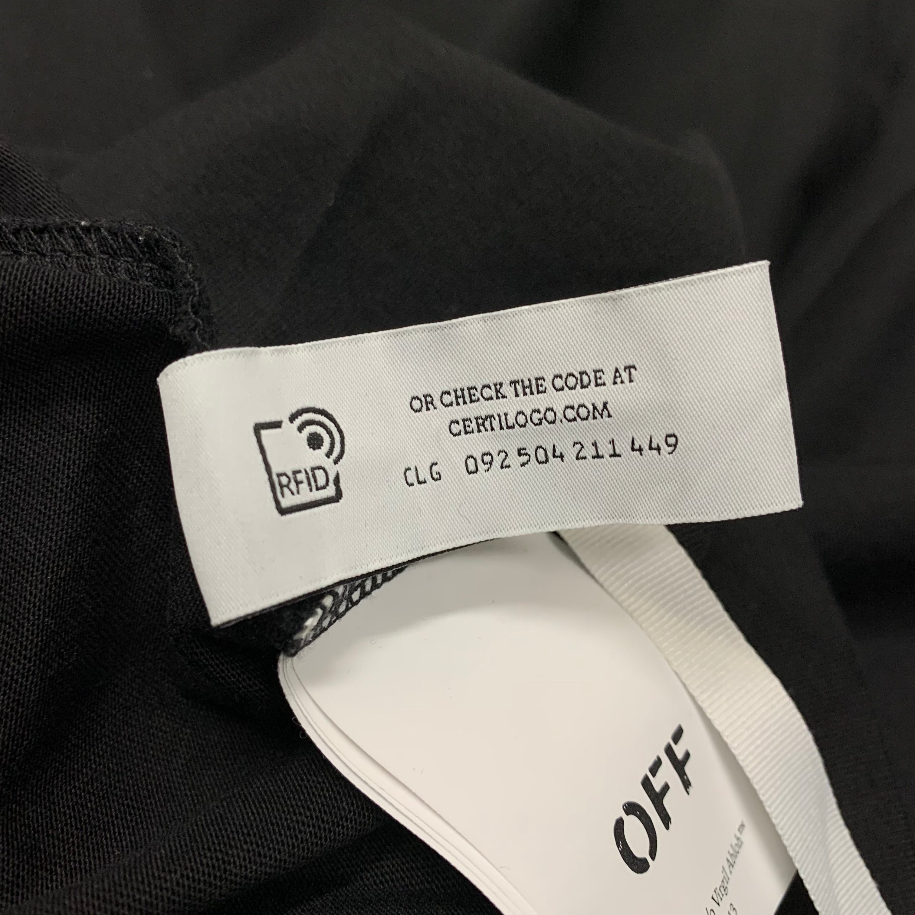 Off White Medium Tee Brick Arrows Black T-Shirt Virgil Abloh
