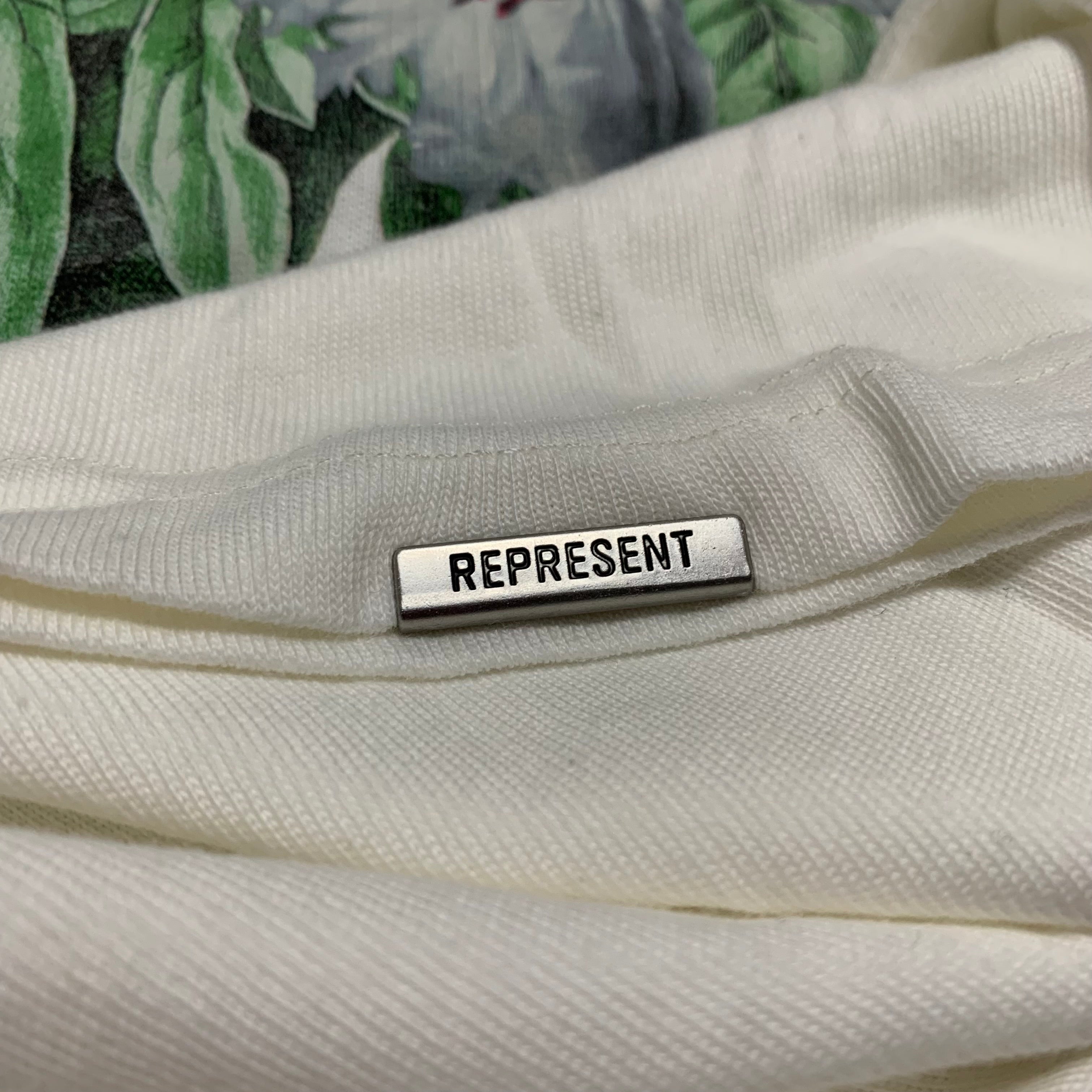 Represent Medium Double Distilled Flat White Tee