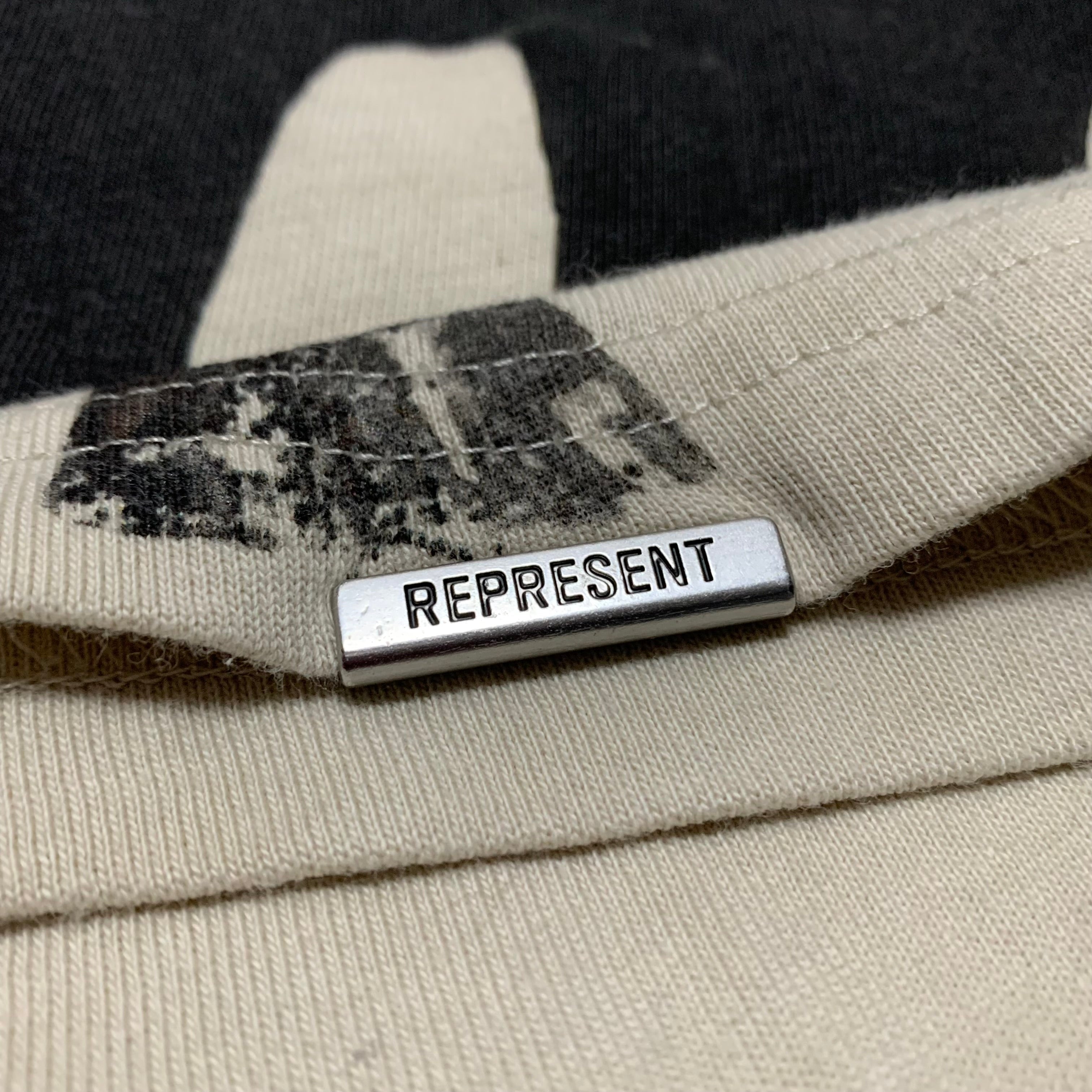 Represent Small Thoroughbred Dog Vintage White Tee