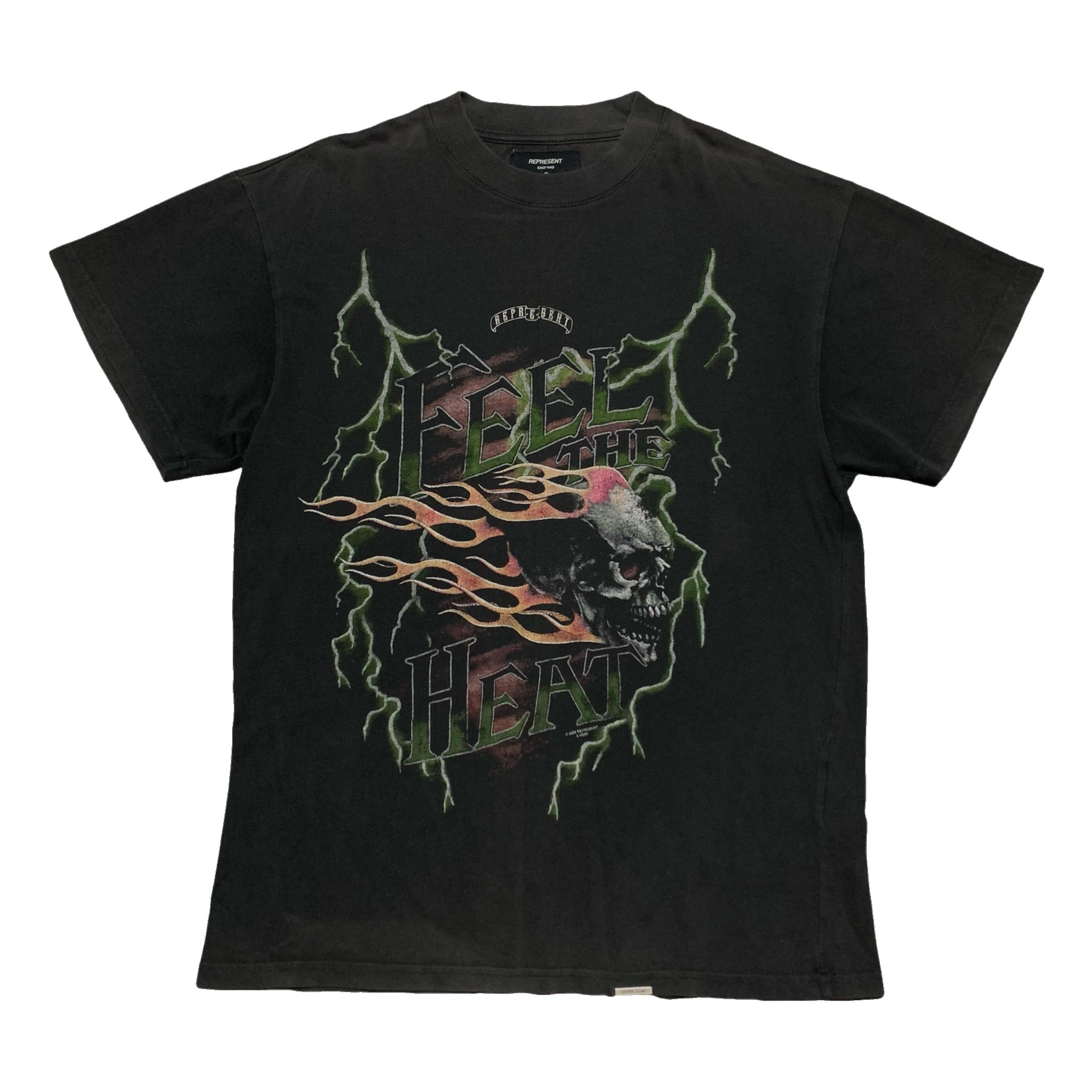 Represent XS Feel The Heat Vintage Black Tee Heat Tour Exclusive
