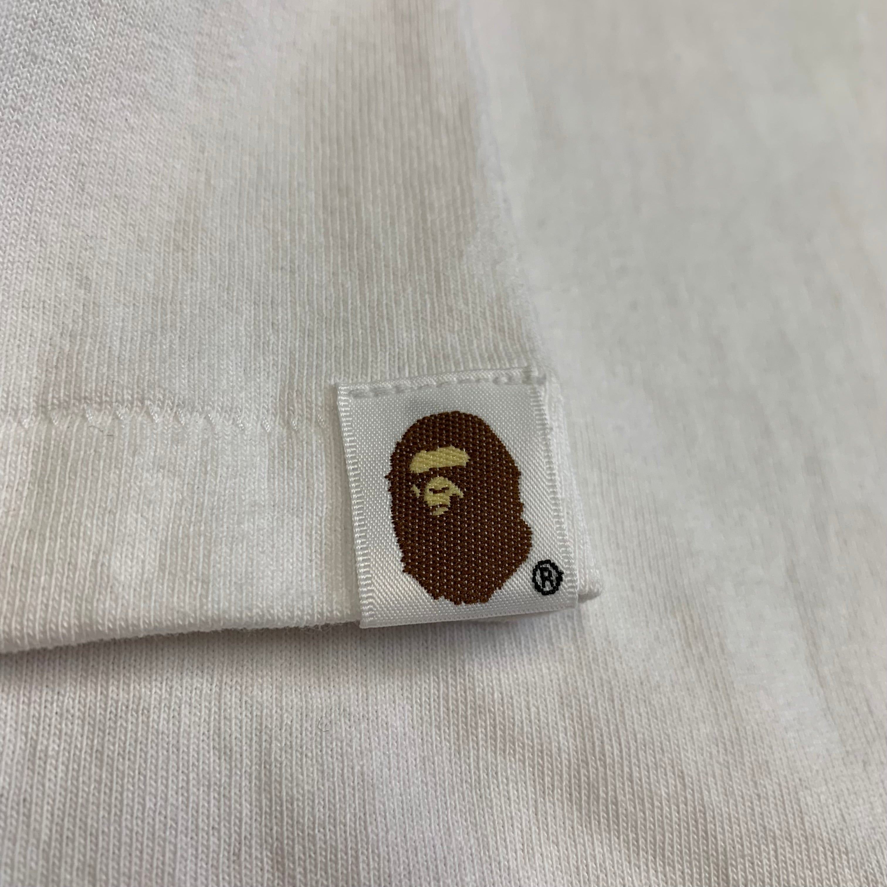 Bape Large Shin Kamen Rider Shocker Emblem ABC White T-Shirt A Bathing Ape