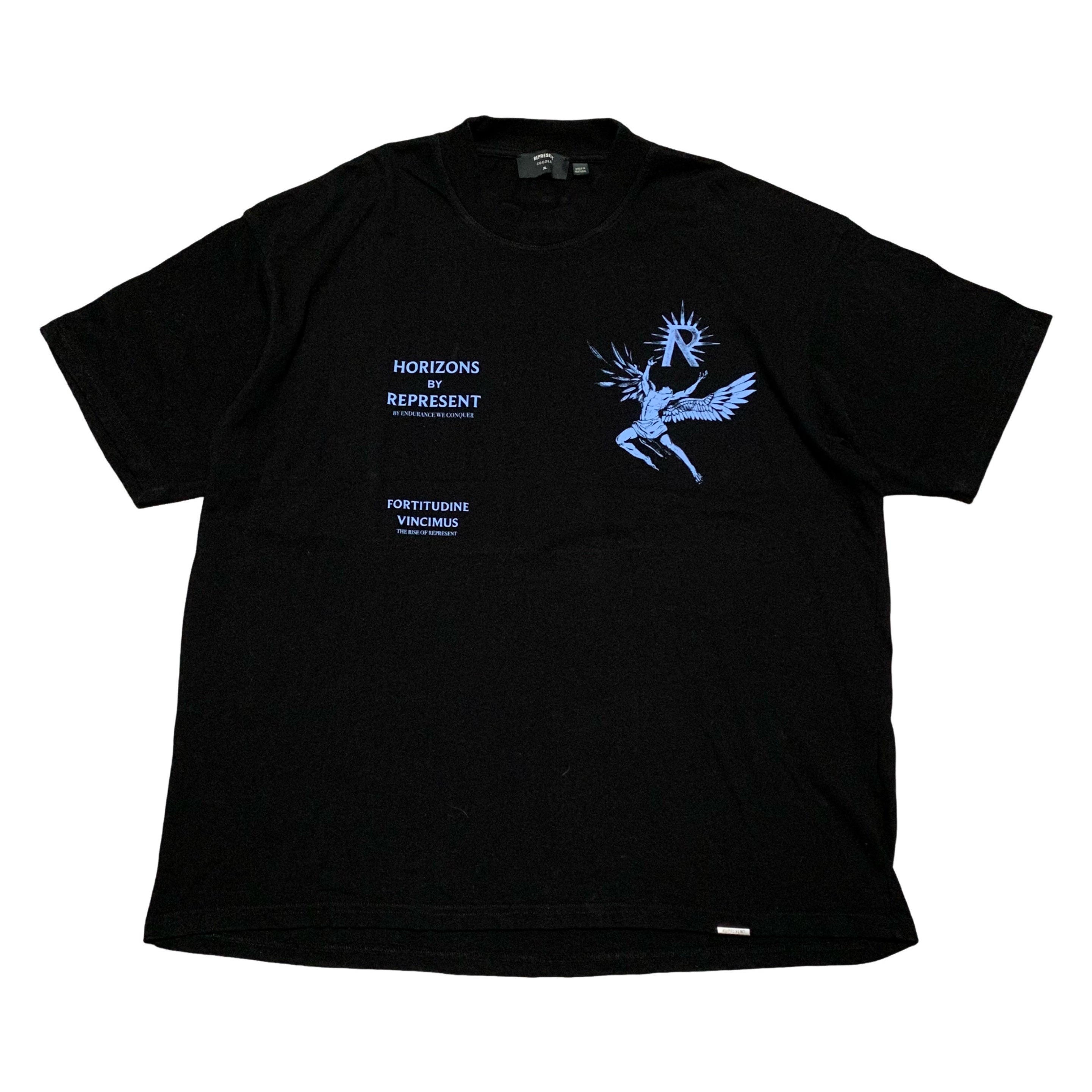 Represent XL Icarus Jet Black Tee Coggles Limited Edition