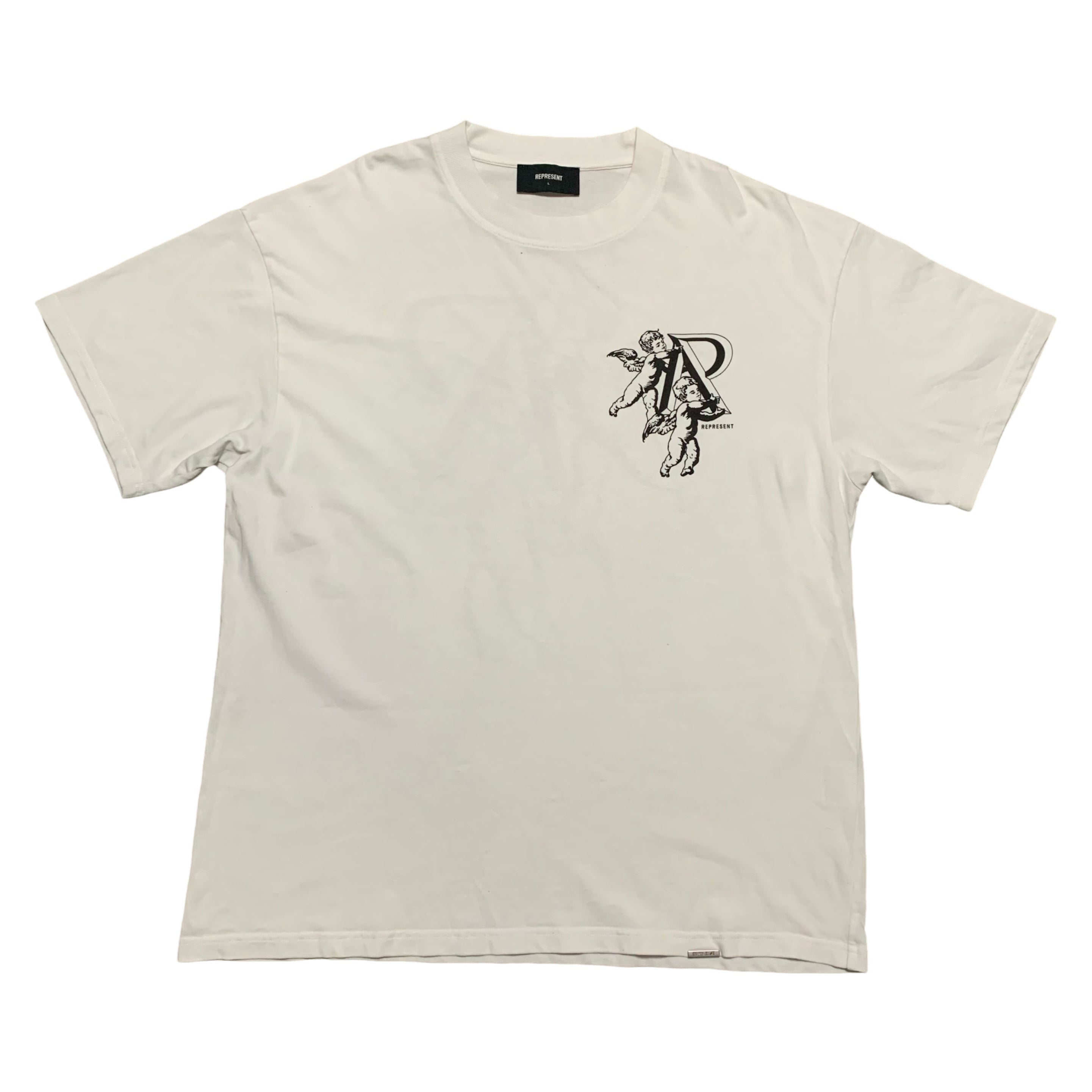 Represent Large Cupid Flat White Tee