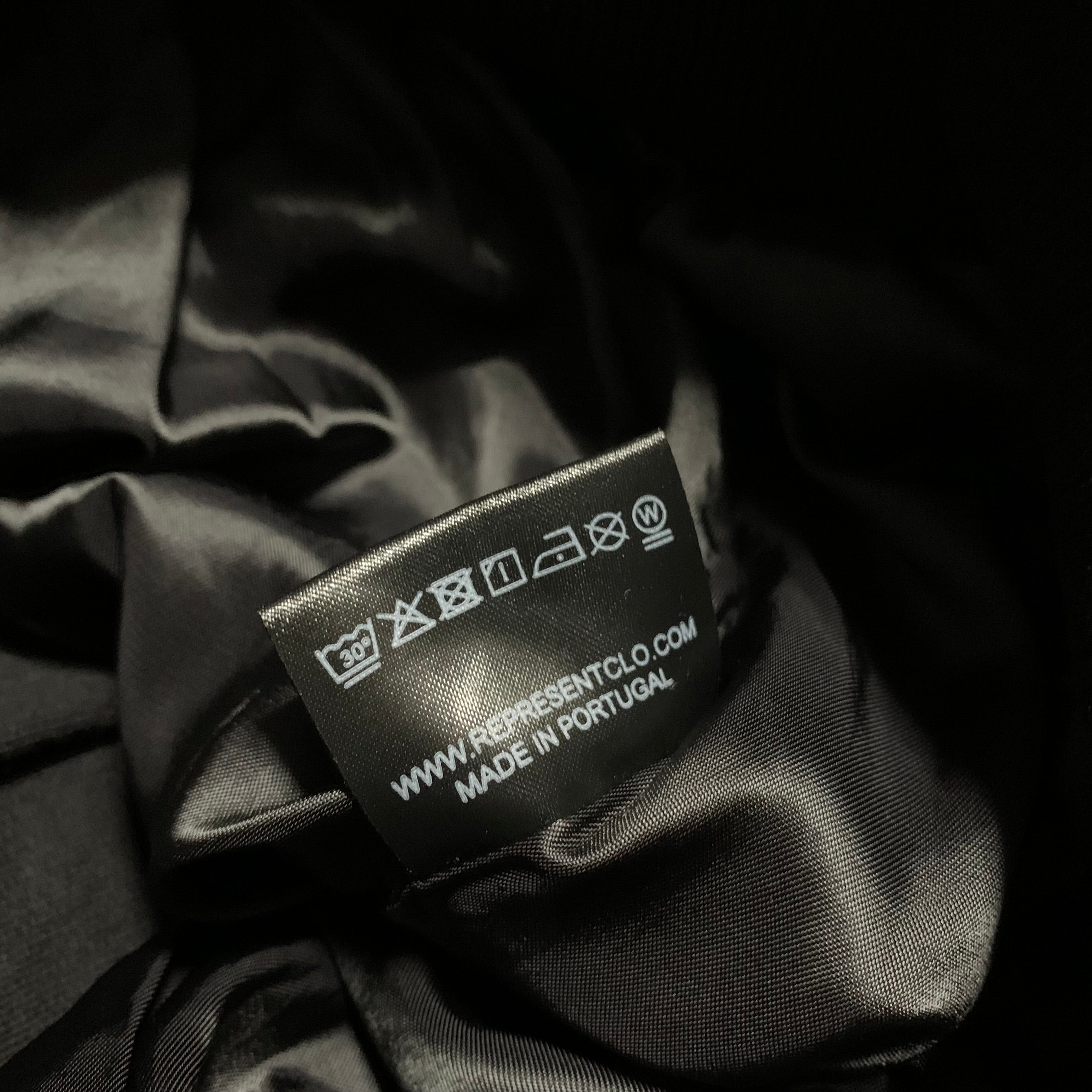 Represent Medium Blanks Black Bomber Jacket