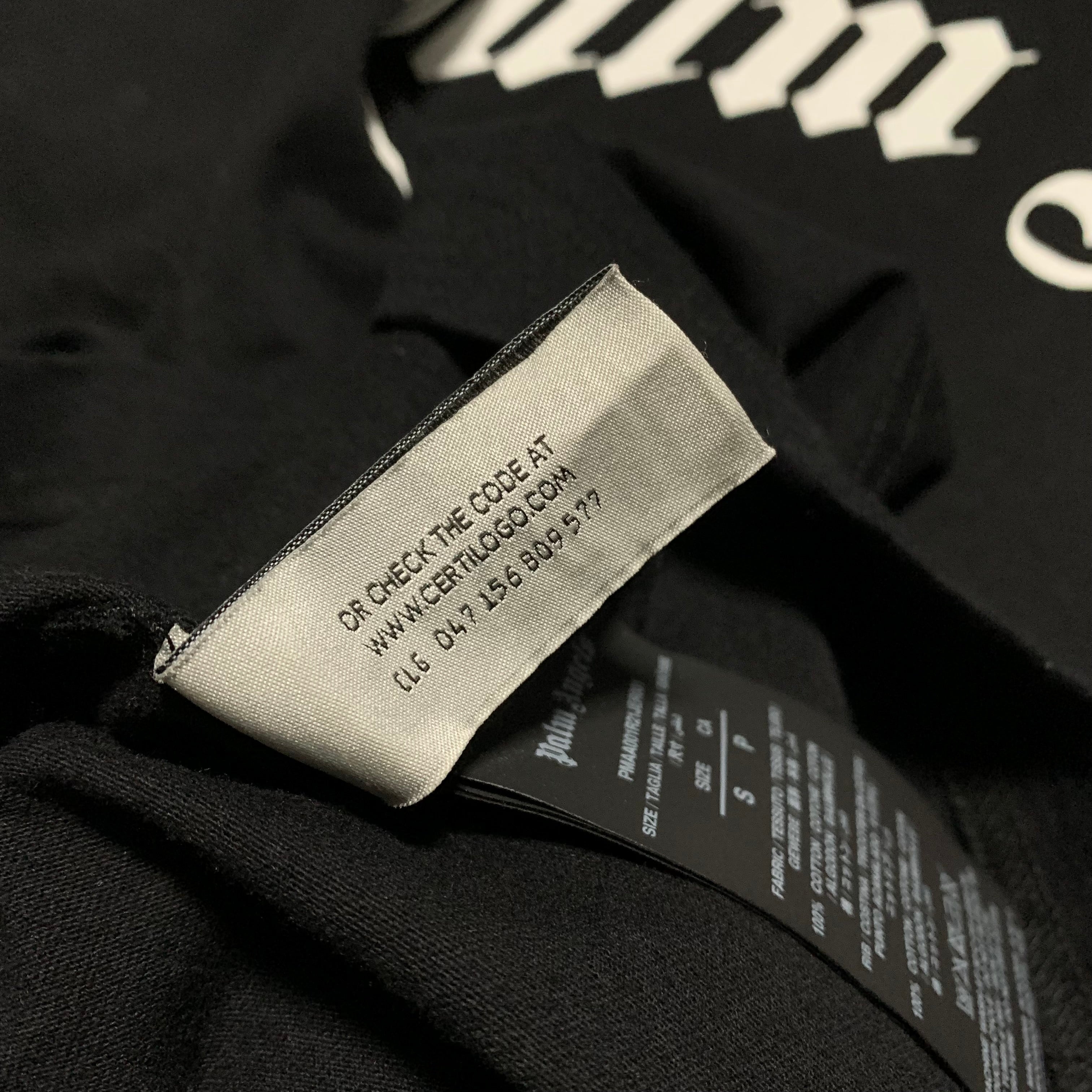 Palm Angels Small Kill The Bear Black Tee
