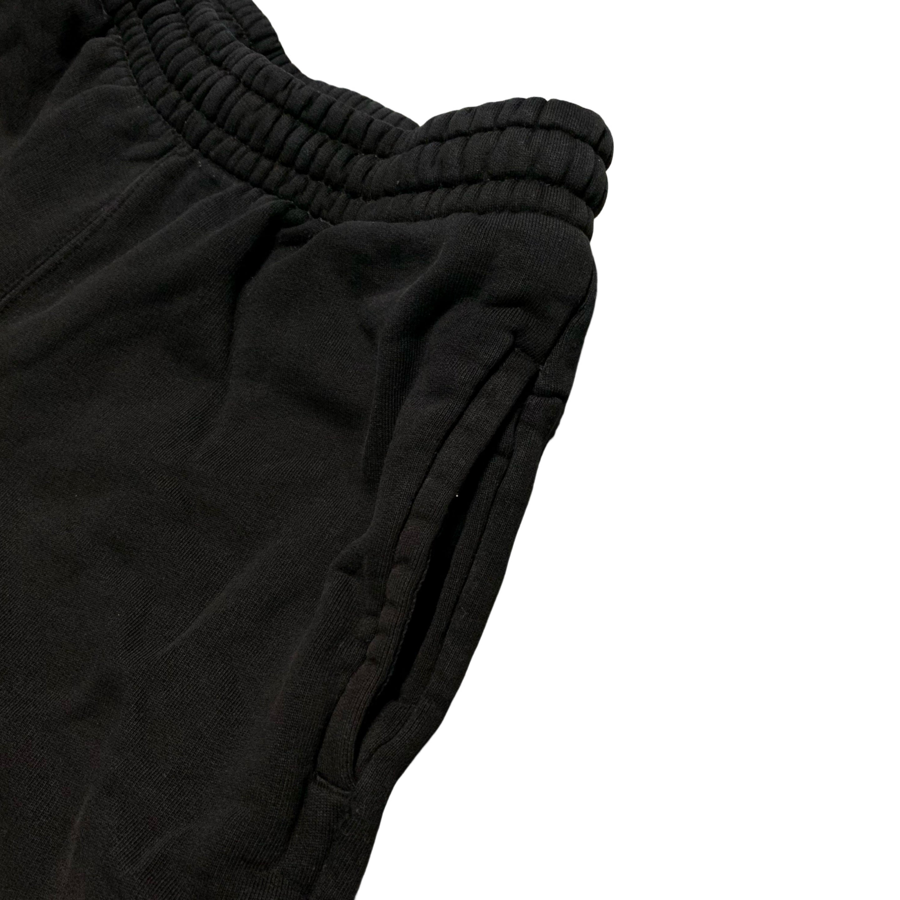 Off White Medium Shorts Airport Diag Black Joggers Bottoms Virgil Abloh