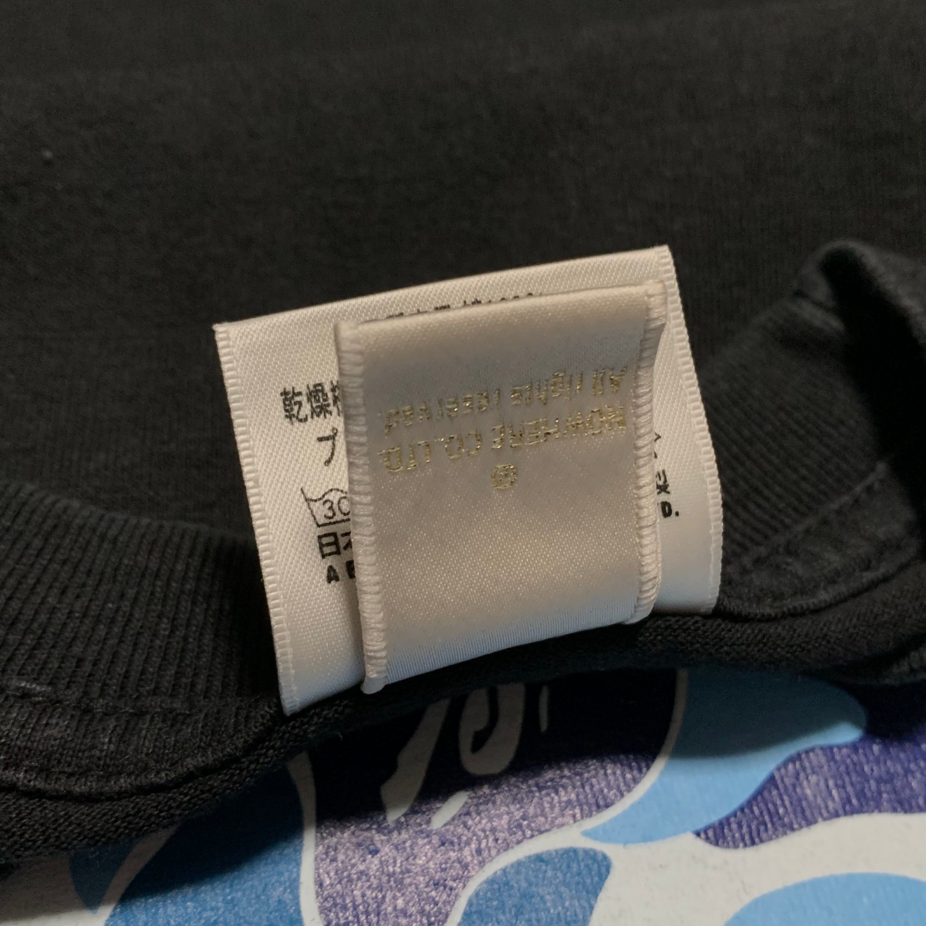 Bape Small Blue ABC Camo Graphic Black Tee A Bathing Ape 2010