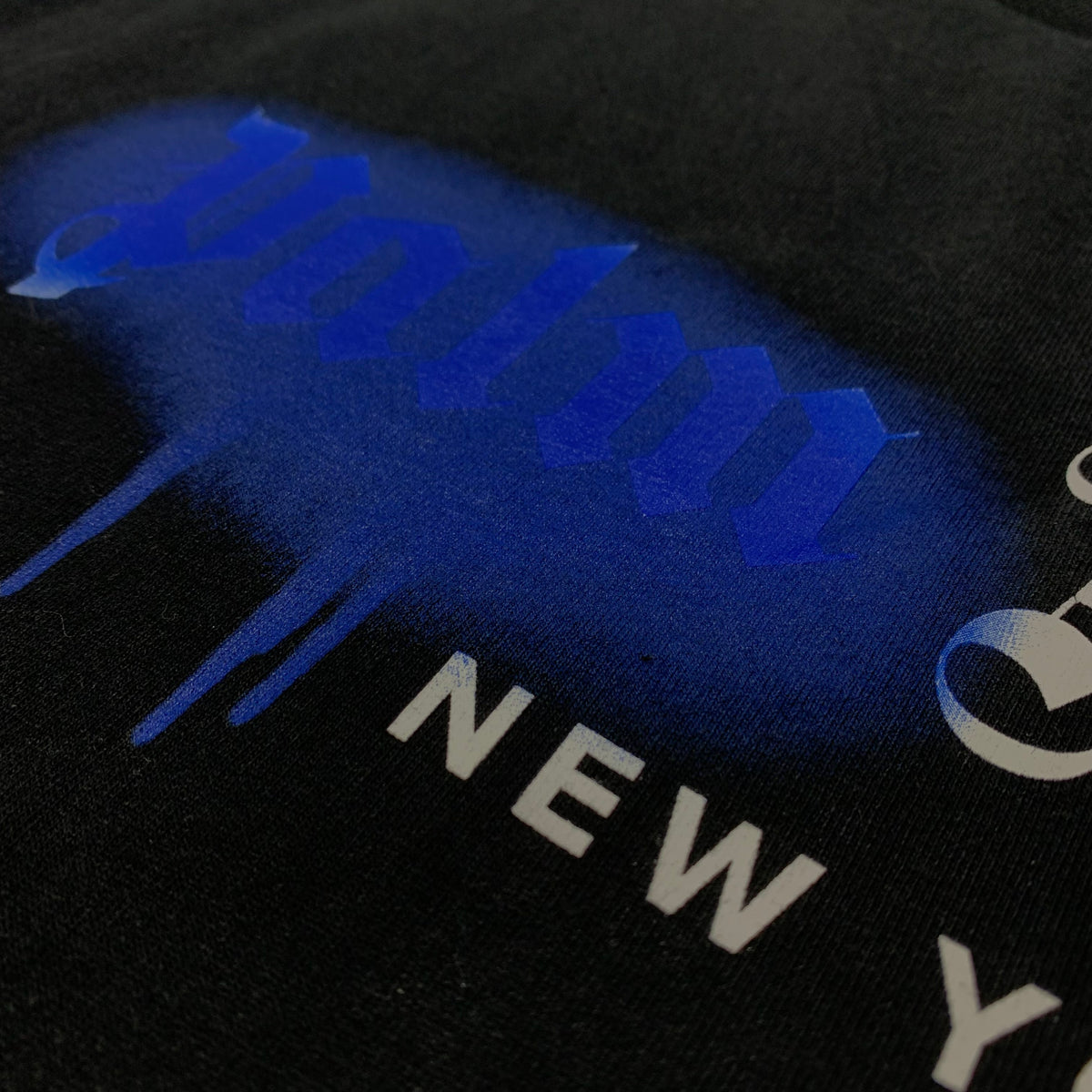 Palm Angels Medium Tee New York Sprayed Black T-Shirt