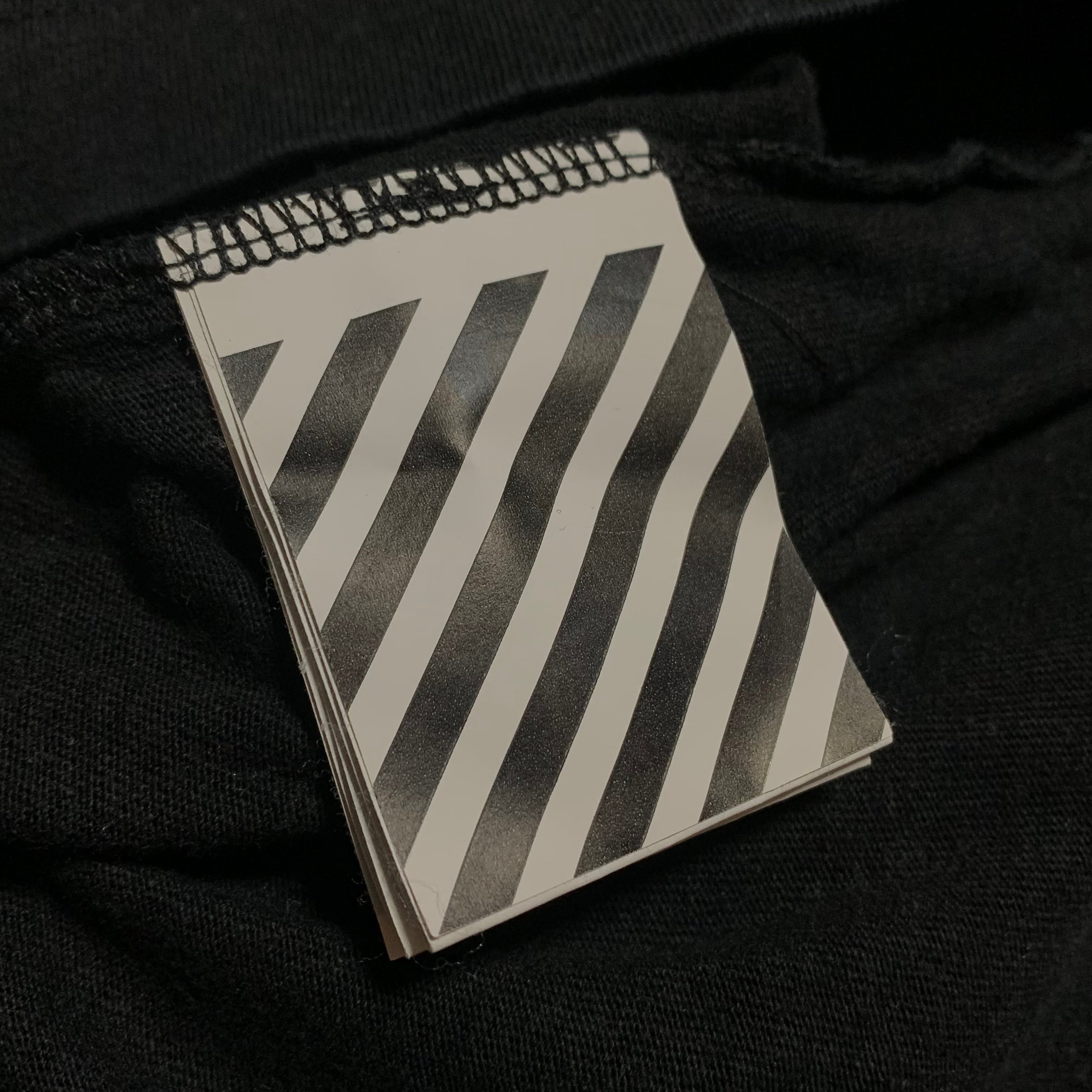 Off White Large Half Man Arrow Black Tee Virgil Abloh