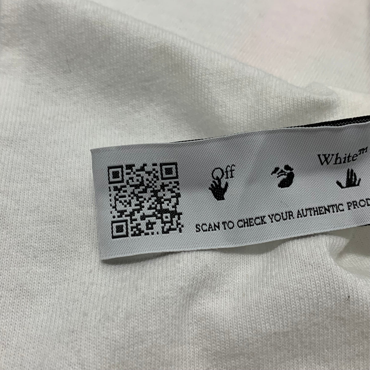 Off White Medium Tee Acrylic Arrows White T-Shirt Virgil Abloh