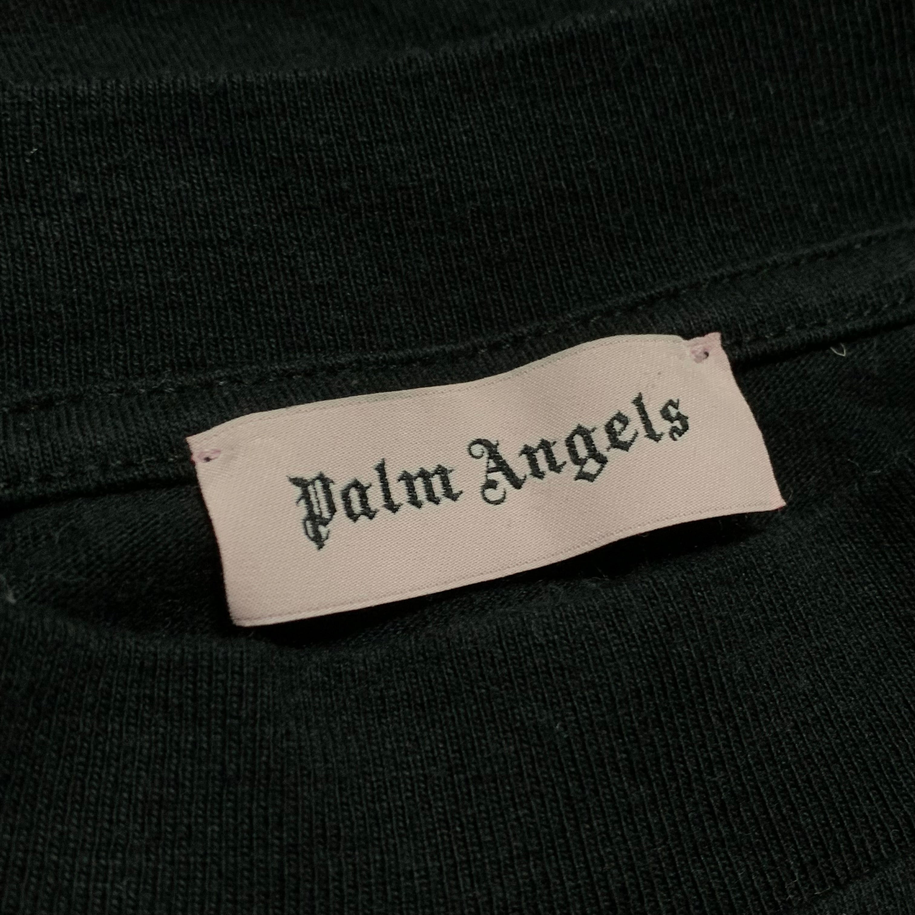 Palm Angels Large London Sprayed Black Tee