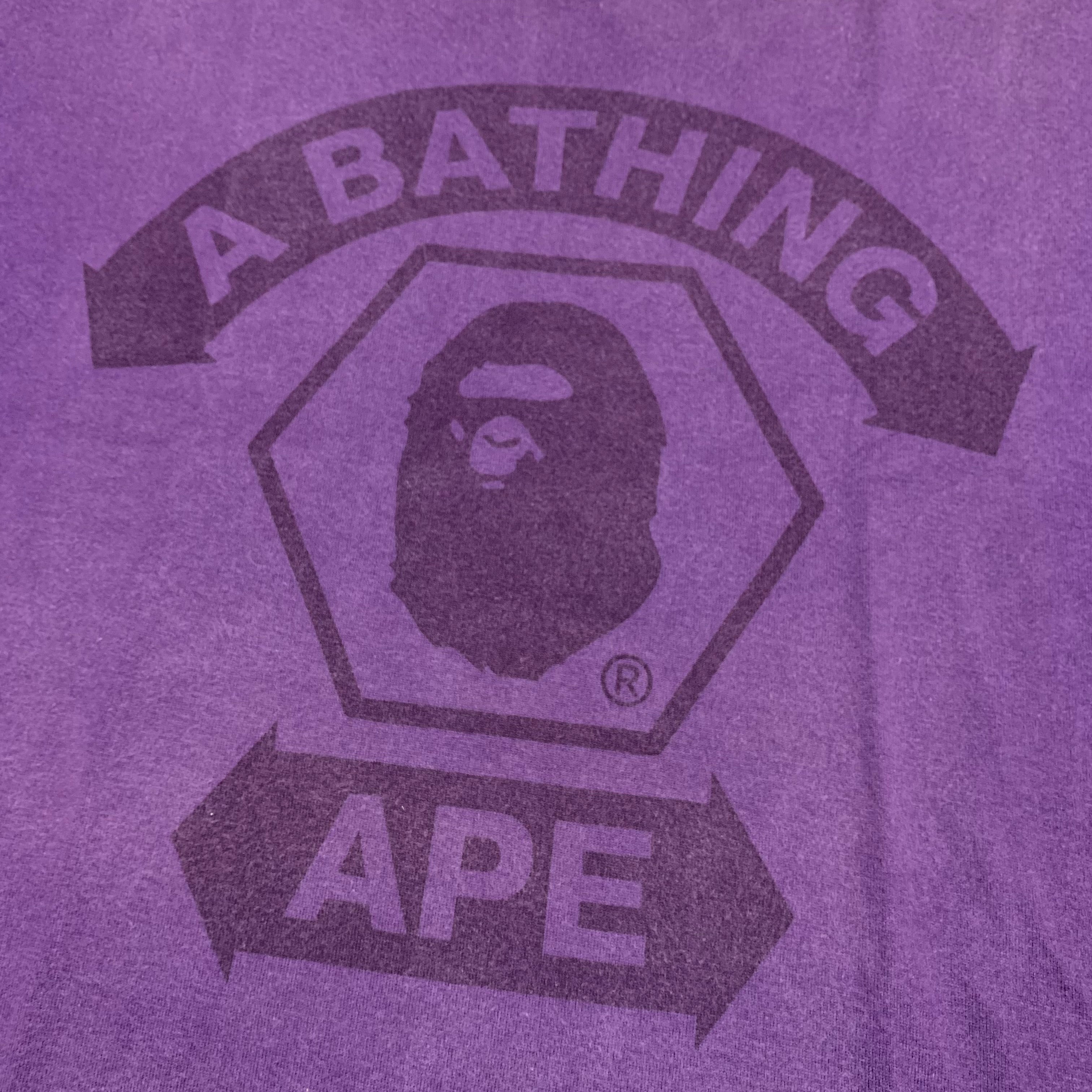 Bape Medium Purple A Bathing Ape Tee Vintage OG