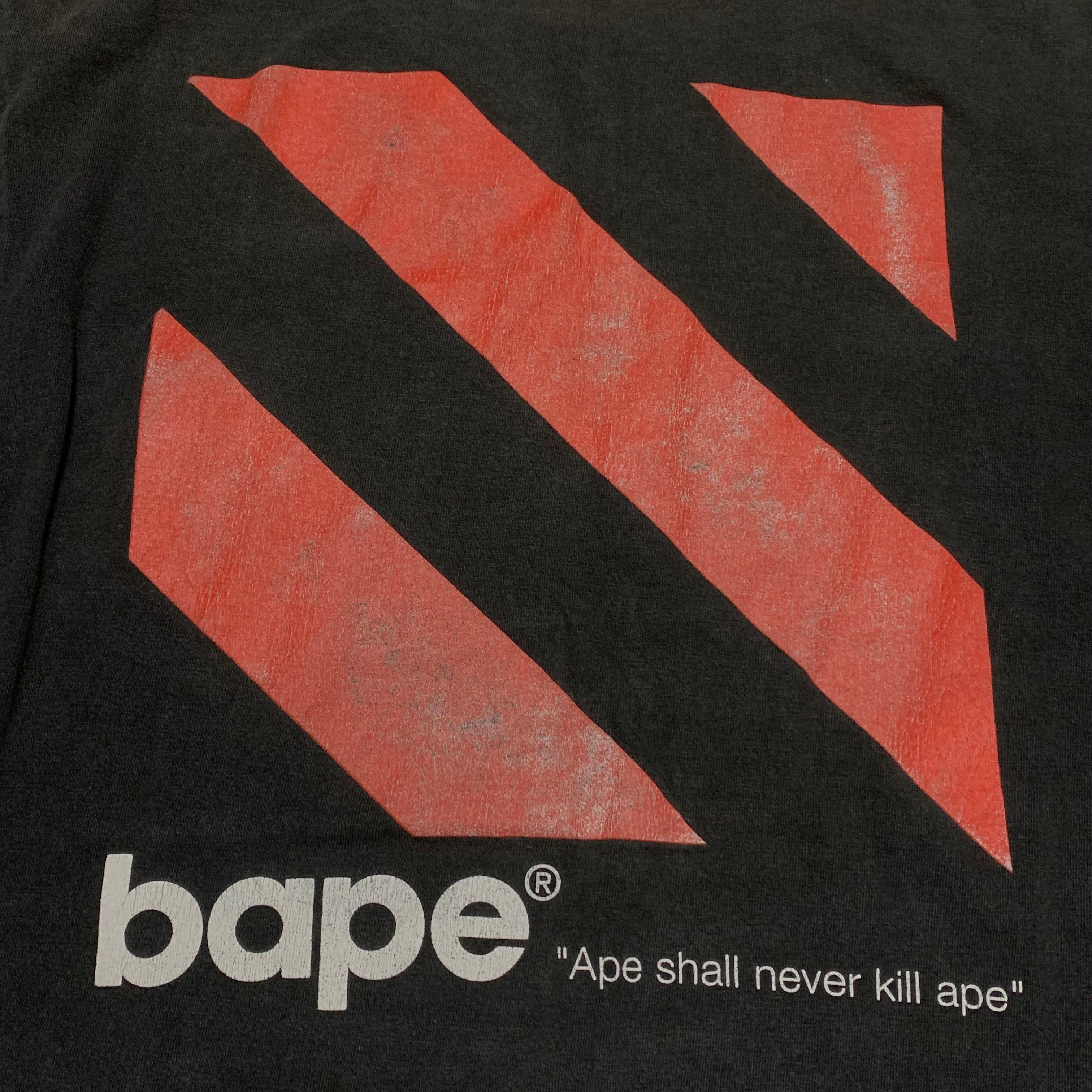 Bape Medium Play Graphic Black Tee A Bathing Ape Vintage OG 1999