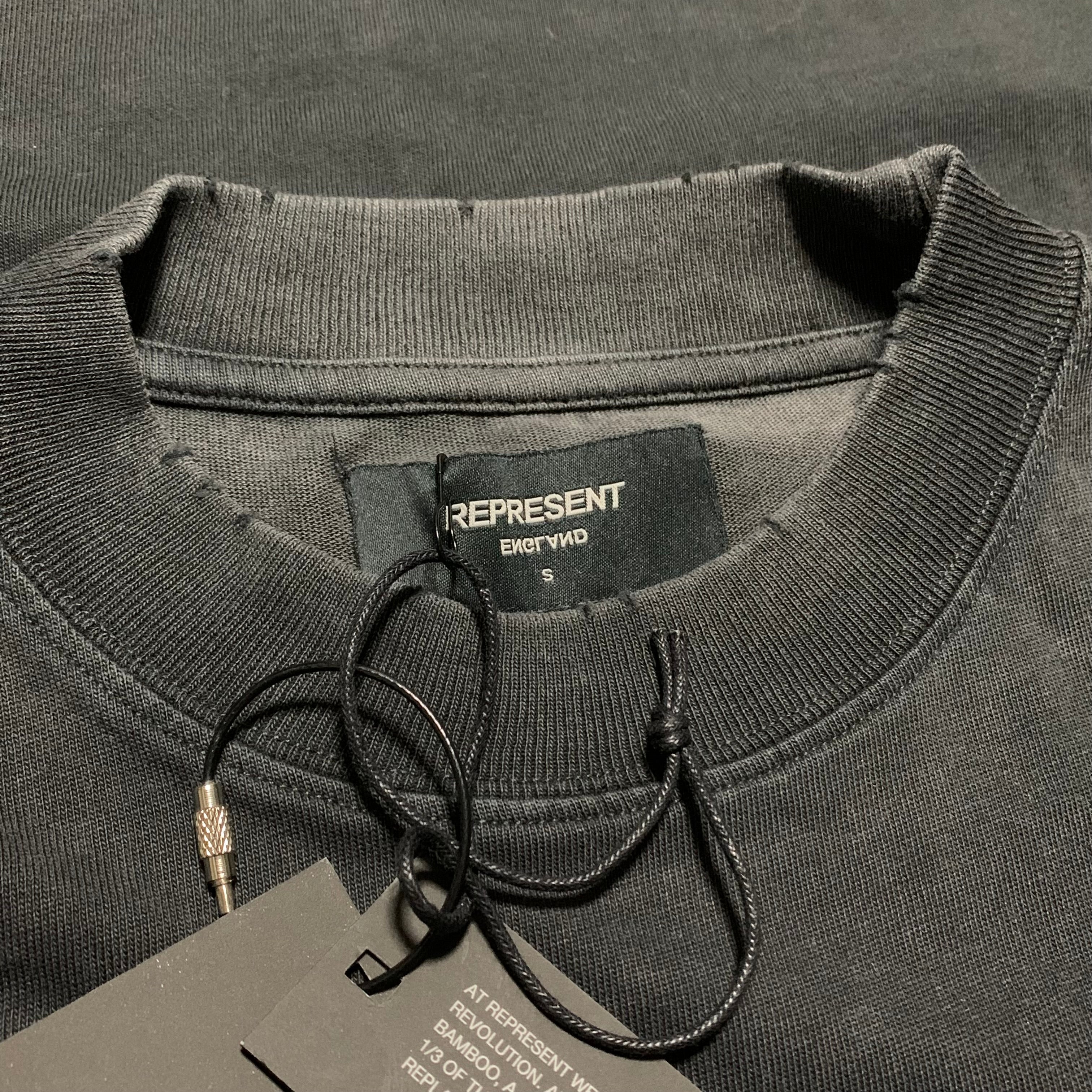 Represent Medium Pure Breed Vintage Black Tee