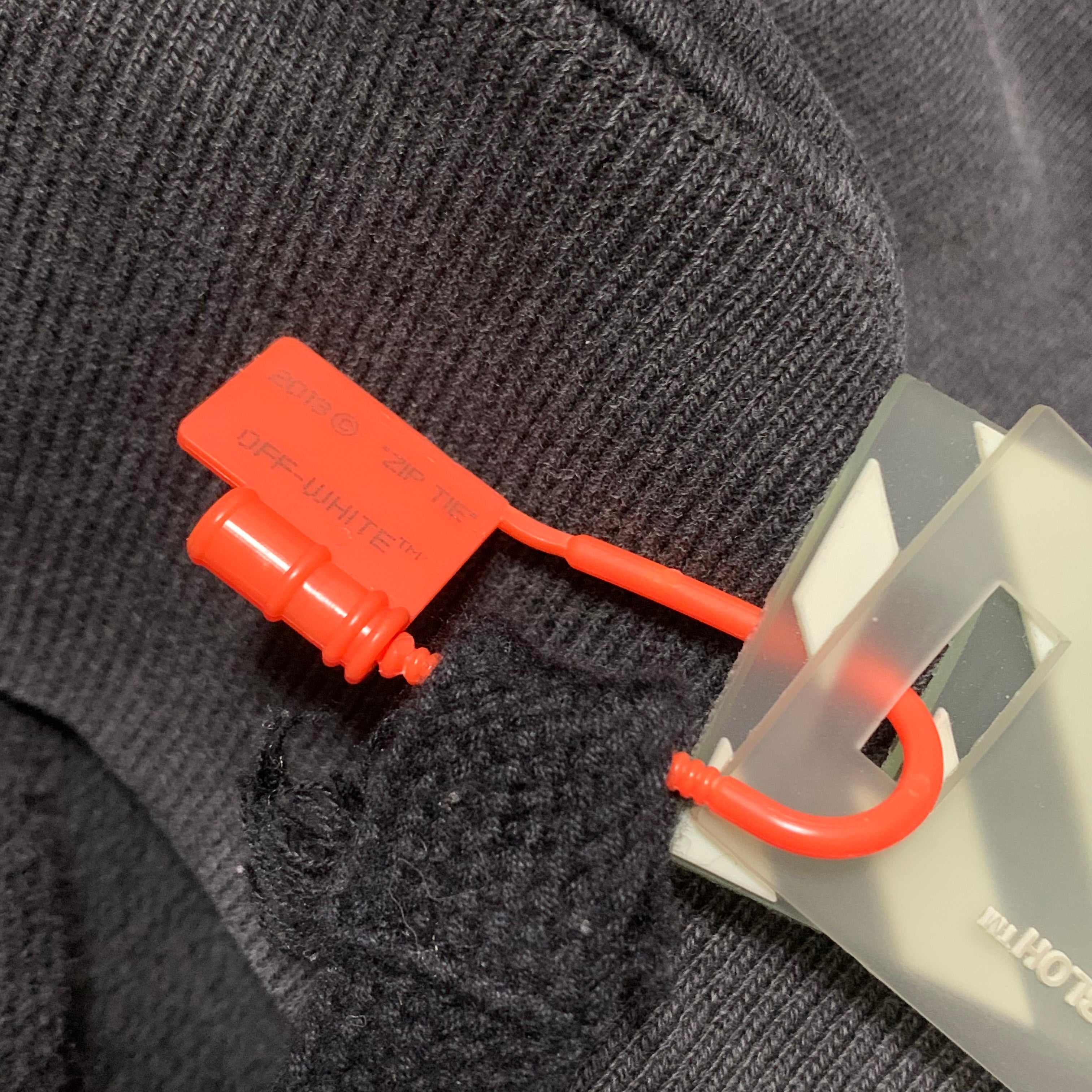 Off White Small Hand Logo Off Black Hoodie Virgil Abloh 2020