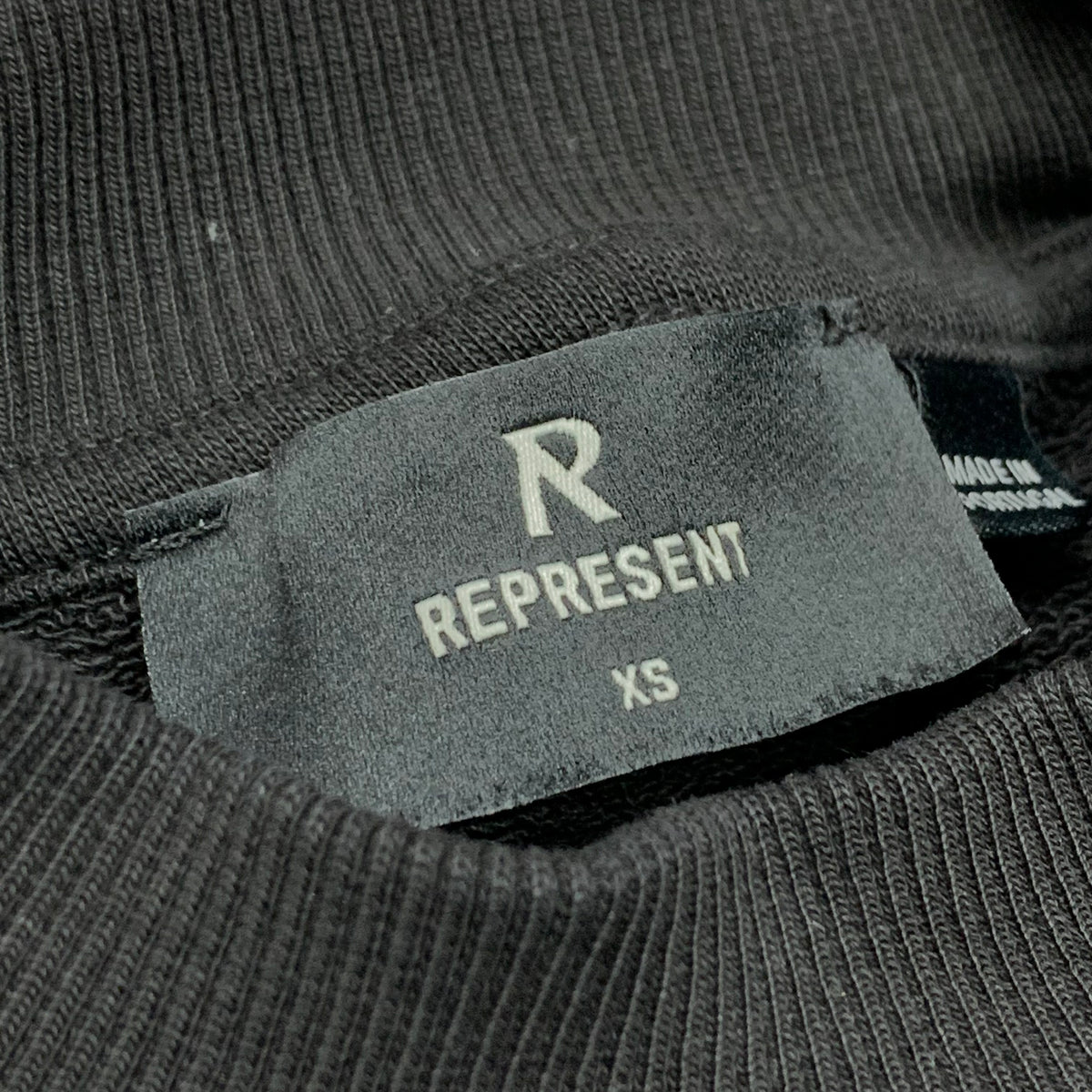 Represent XS Sweatshirt Hermes Black Crewneck Godspeed