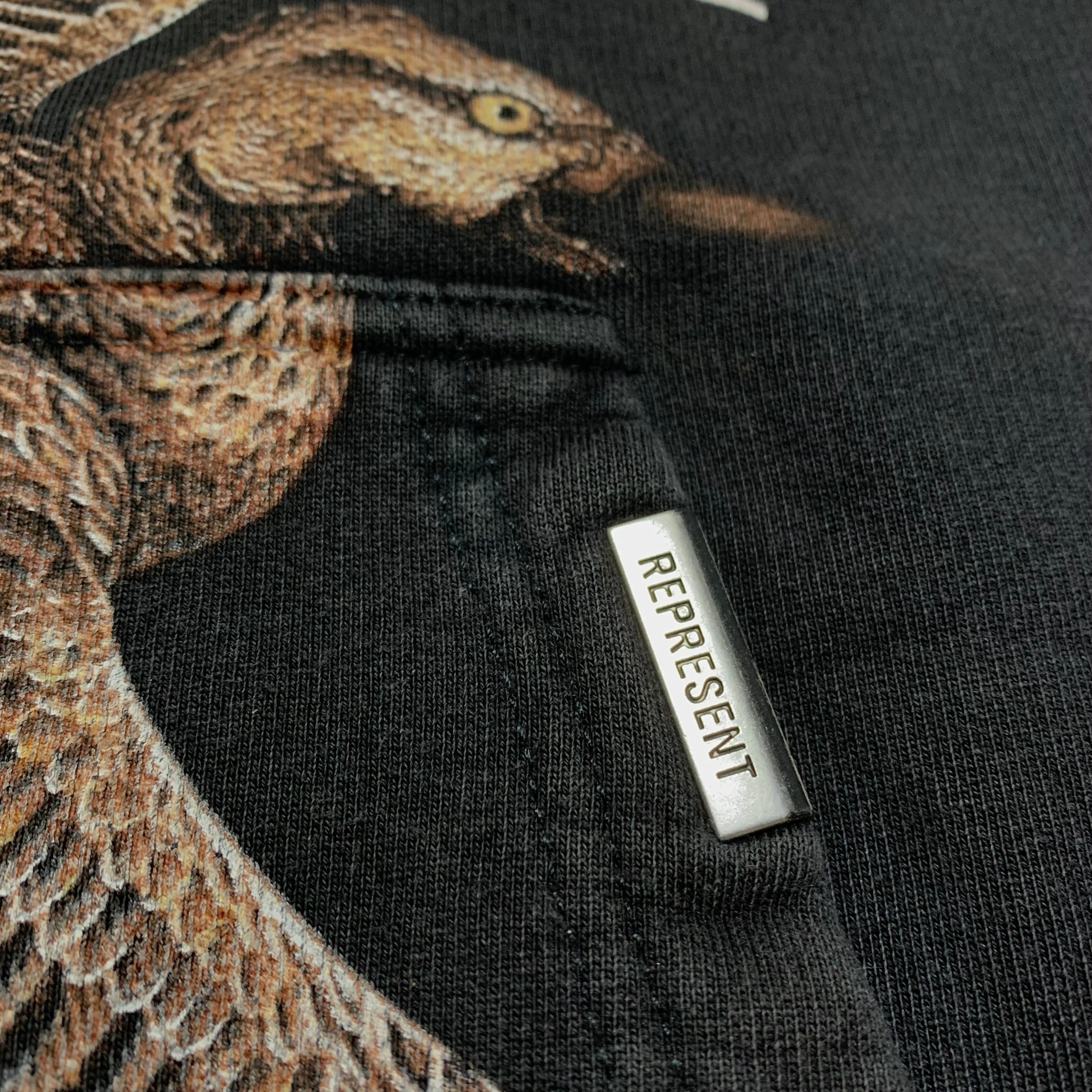 Represent Medium Bird Of Prey Jet Black Hoodie