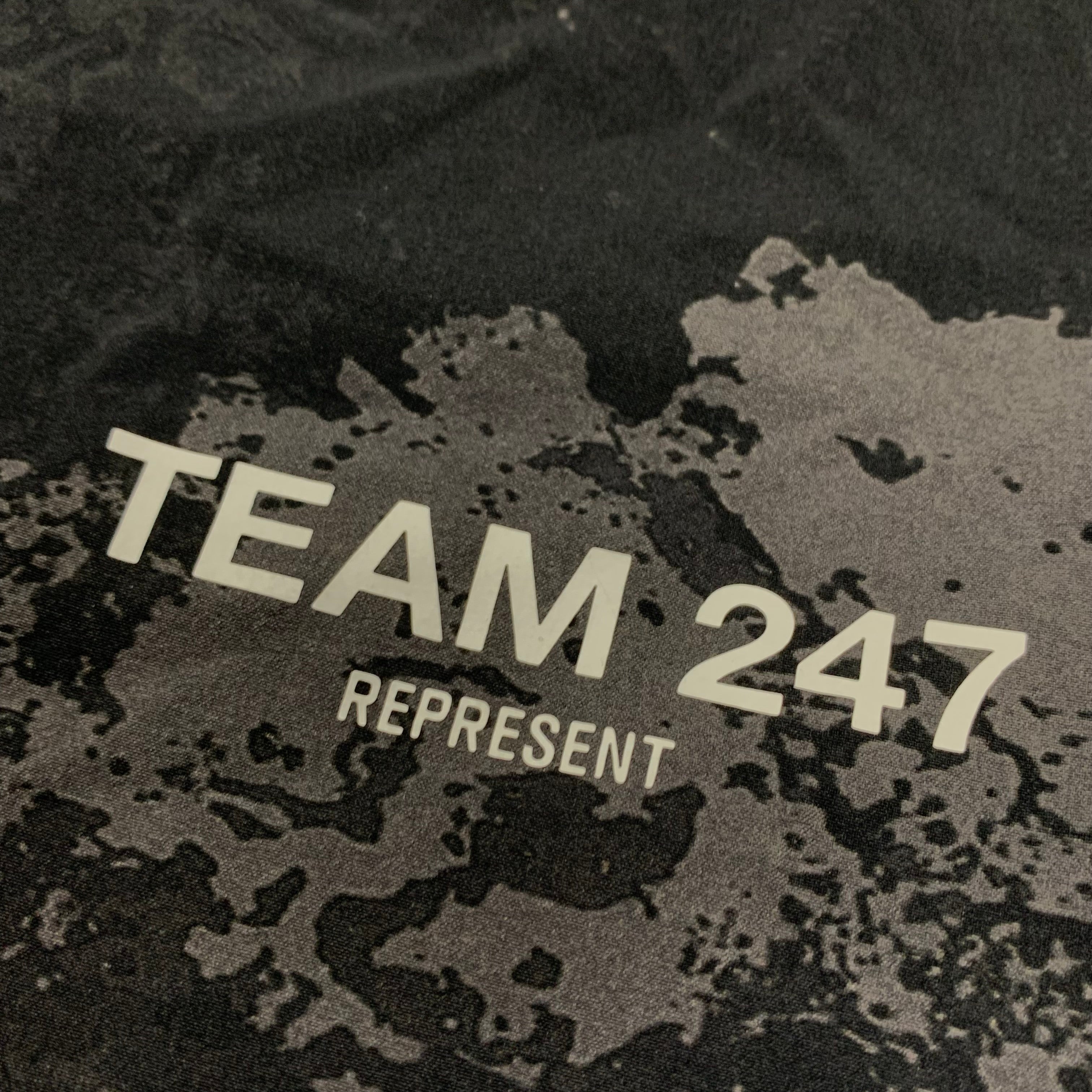 Represent Small Shorts 247 Fused Black Camo Bottoms