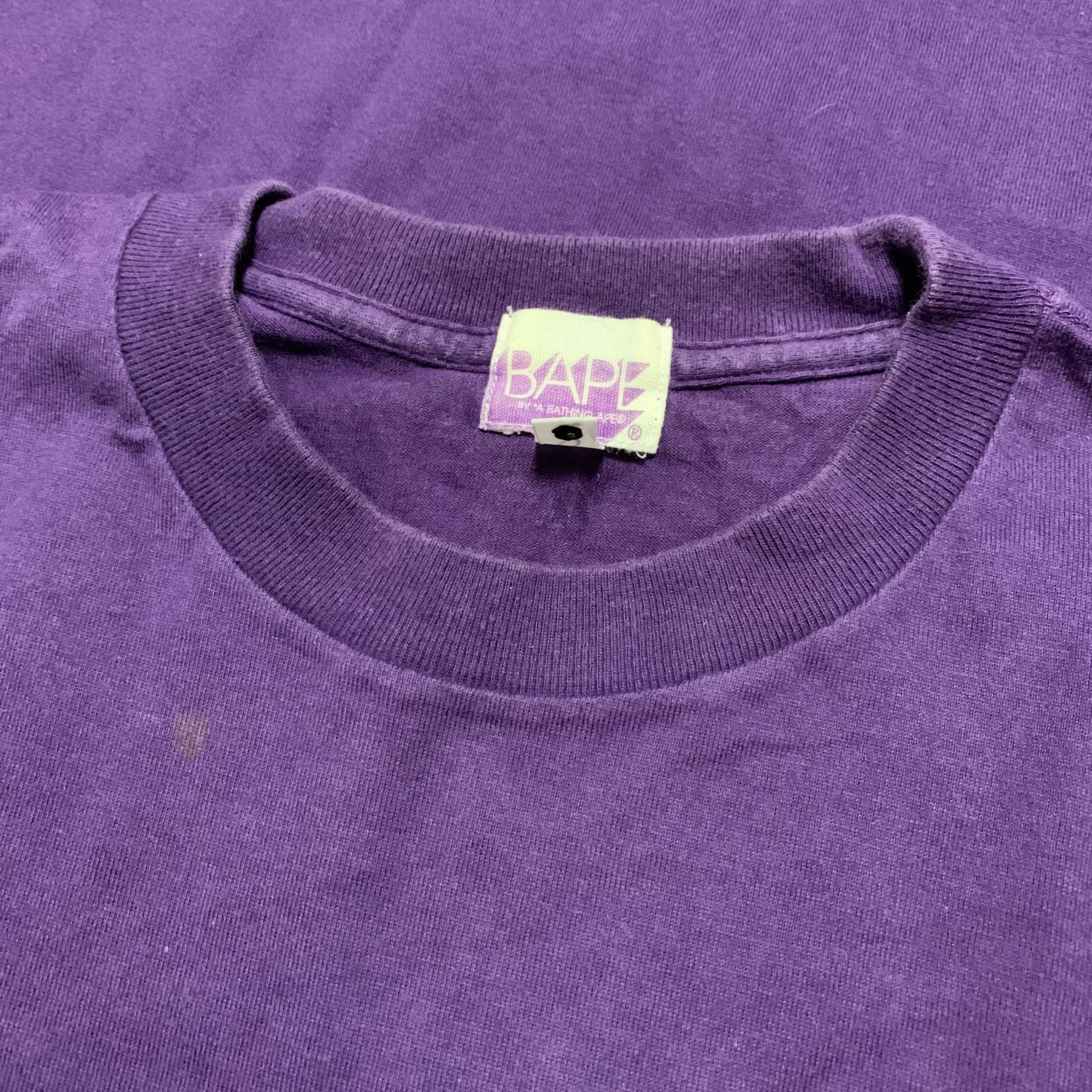 Bape Medium Purple Tee A Bathing Ape Vintage 2007