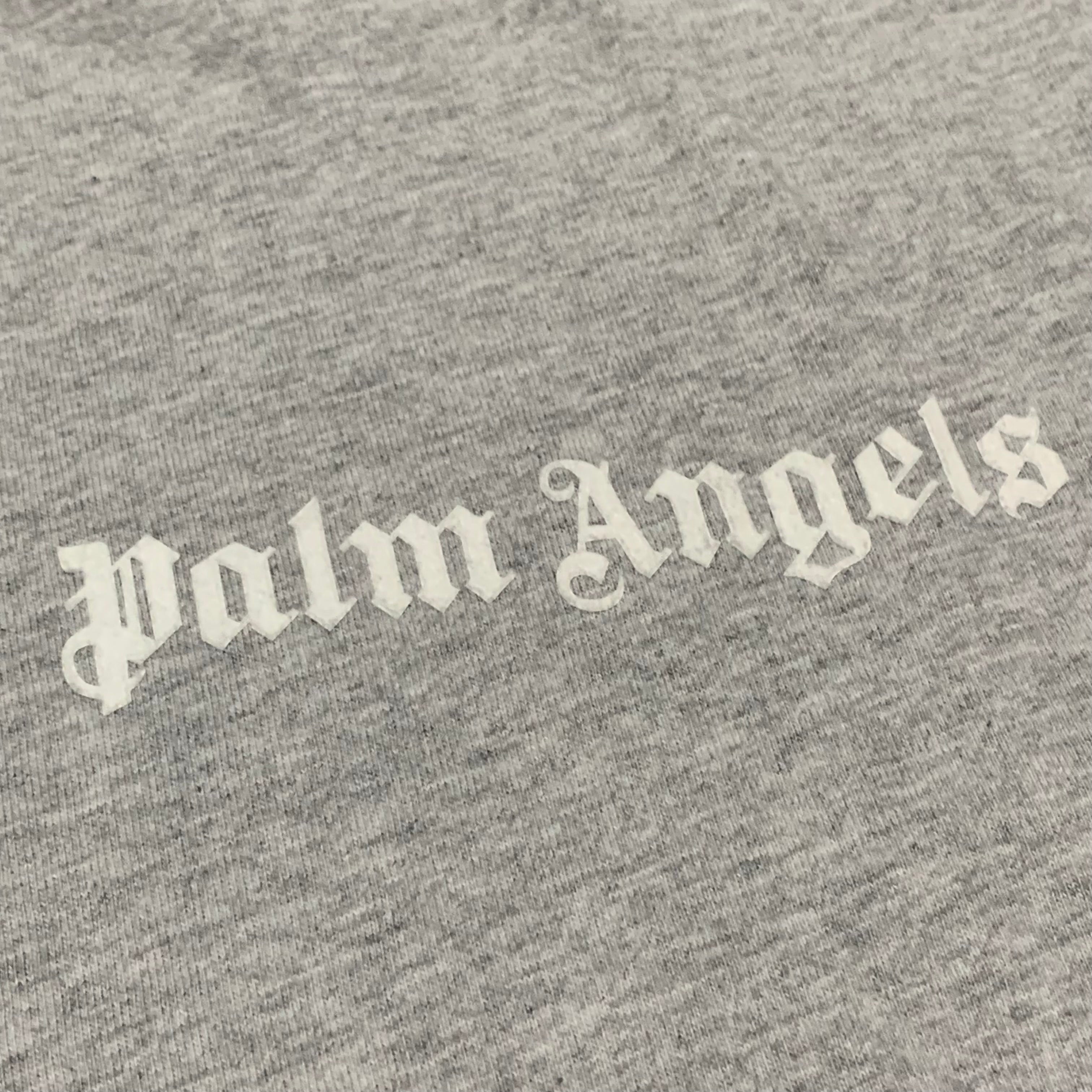 Palm Angels Medium Classic Logo Grey Tee