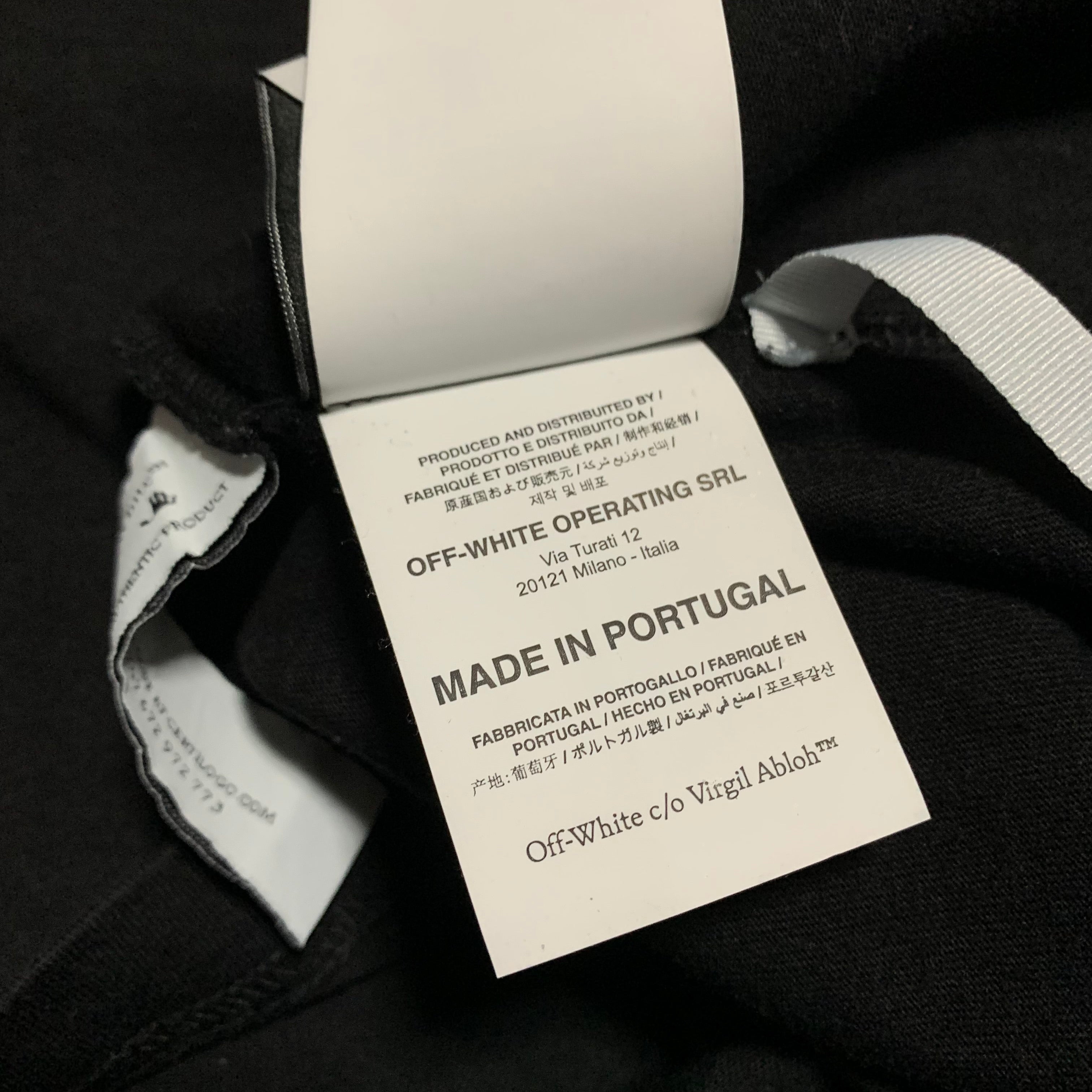 Off White Medium Flower Arrows Black Tee Virgil Abloh