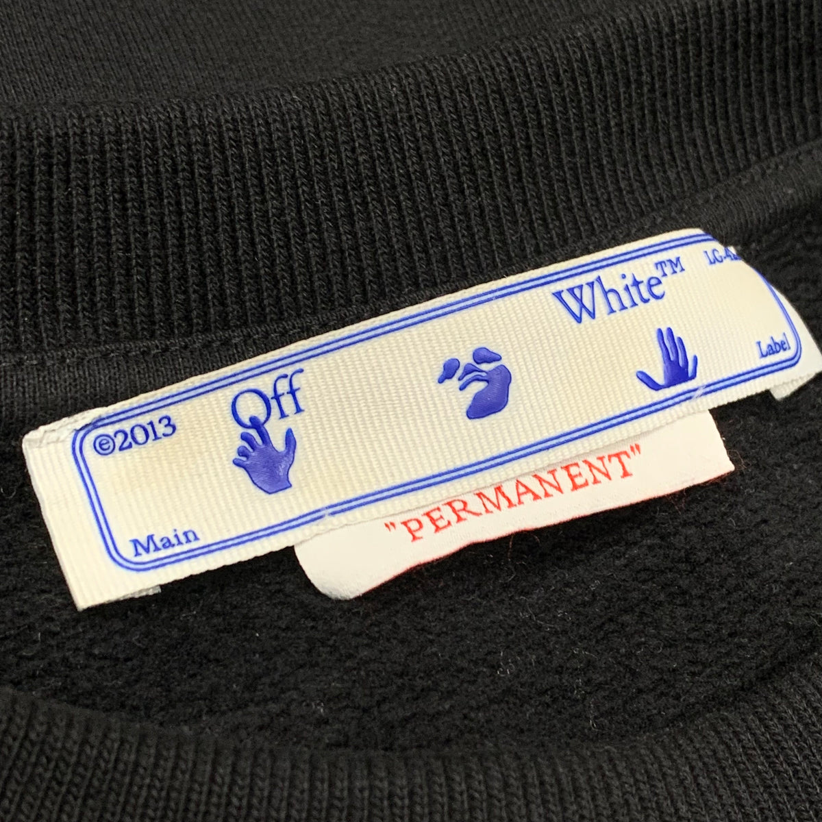 Off White Medium Sweatshirt Diag Black Crewneck Virgil Abloh