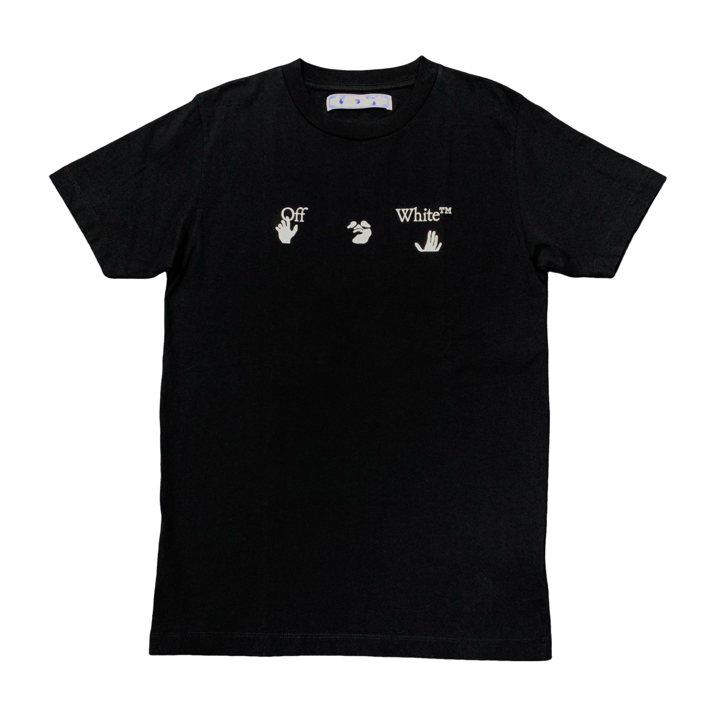 Off White Medium Hand Logo Black T-Shirt Virgil Abloh