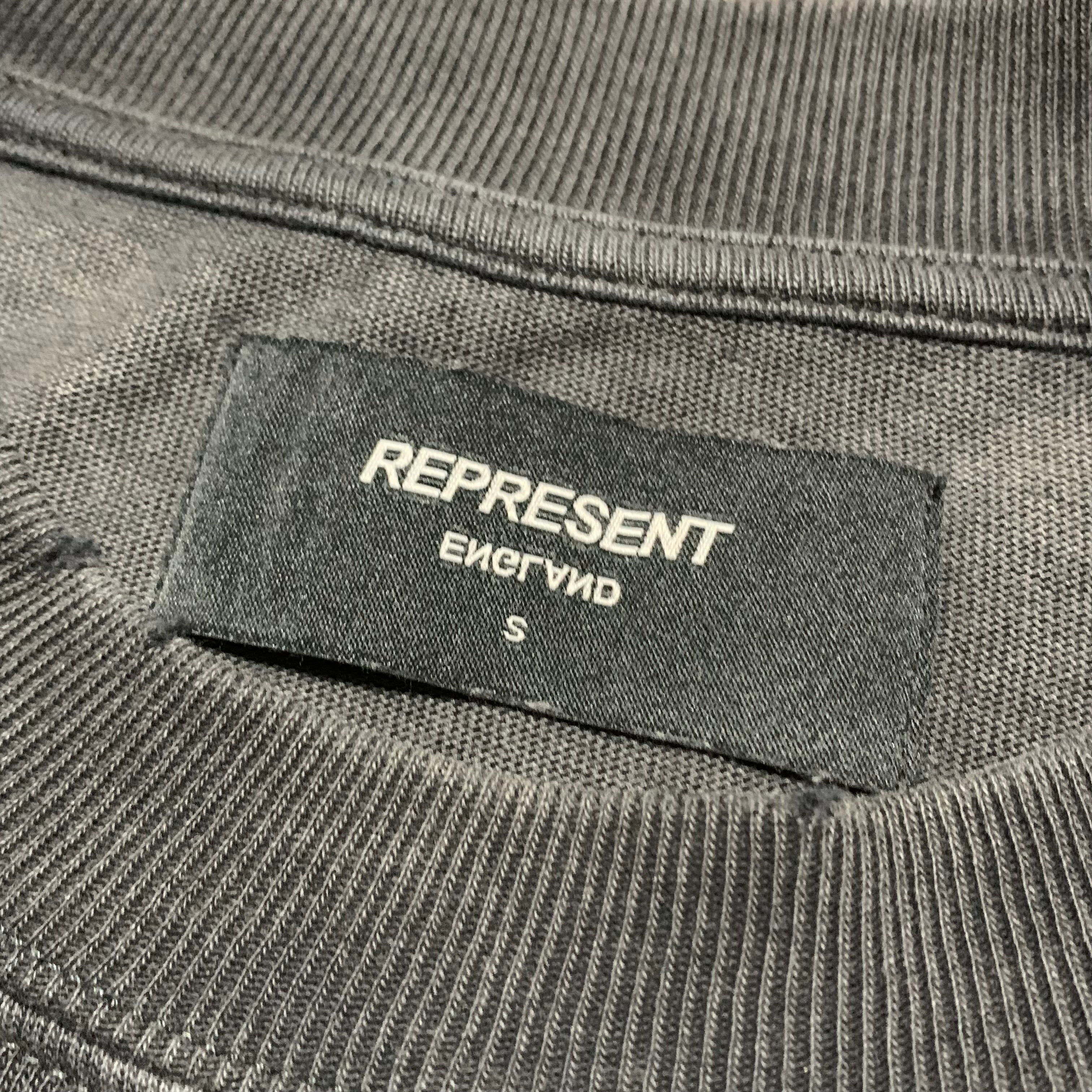 Represent Small Bones Vintage Grey Tee Skeleton