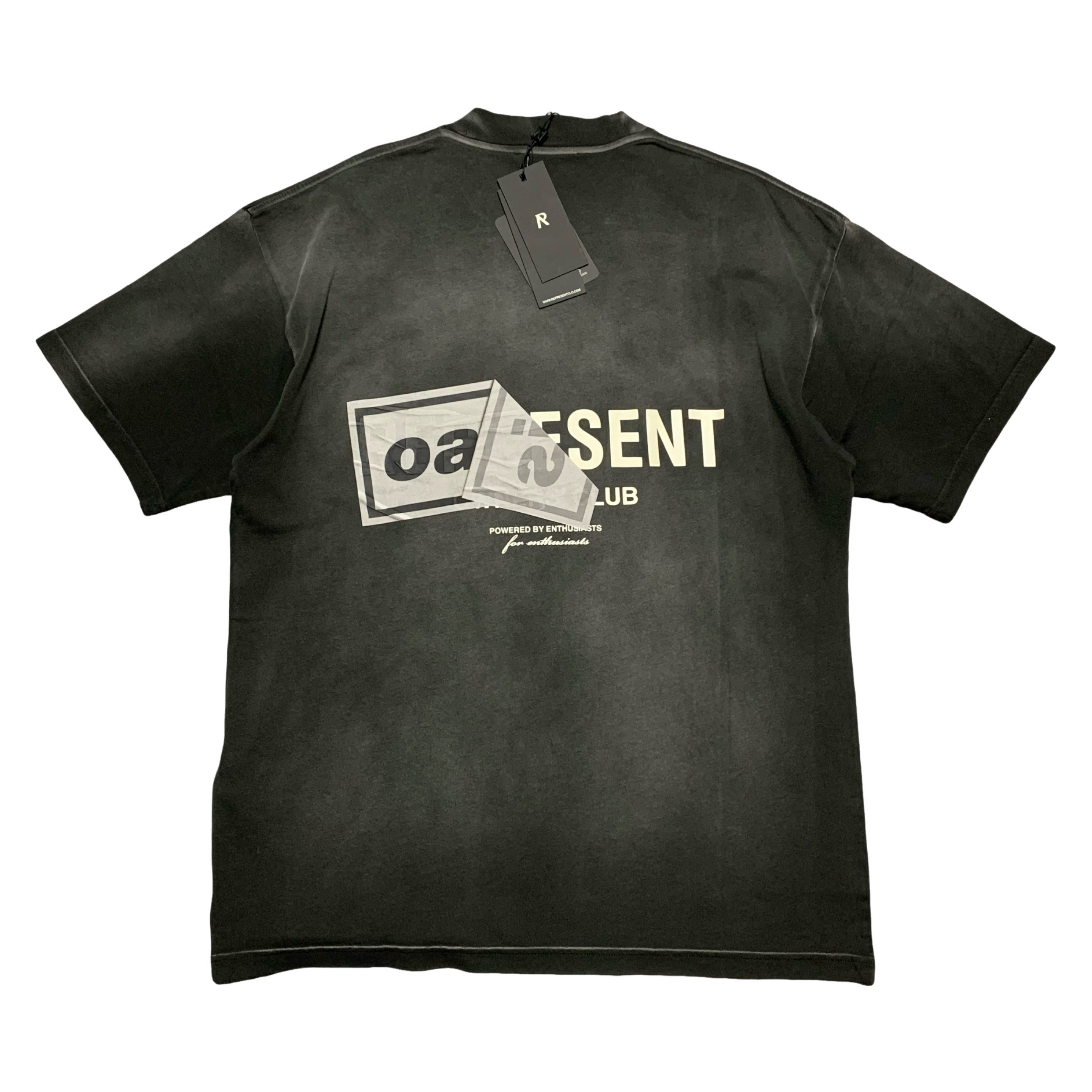 Represent Oasis Small Owners Club Stained Black Tee