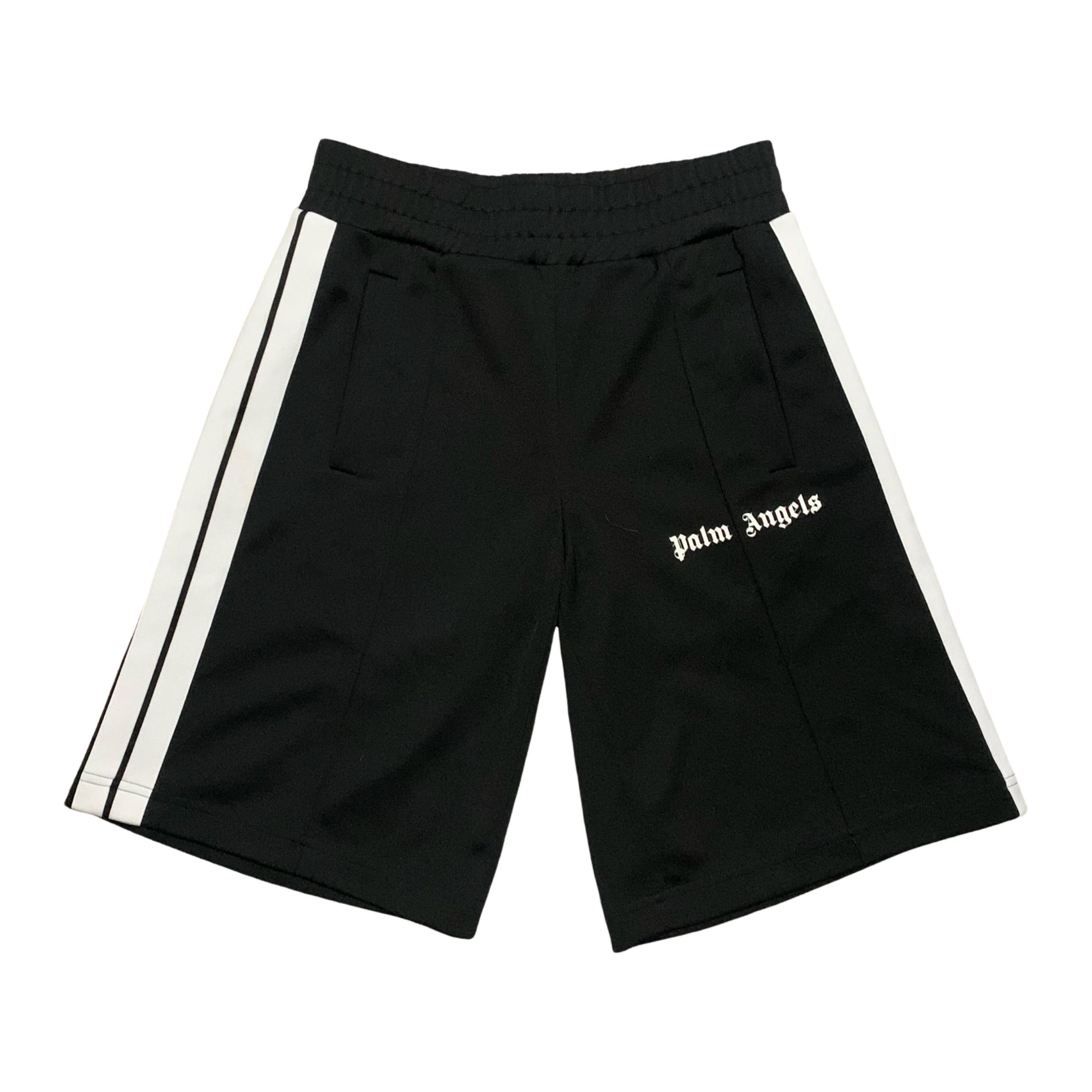 Palm Angels XS Shorts Logo Print Black Shorts