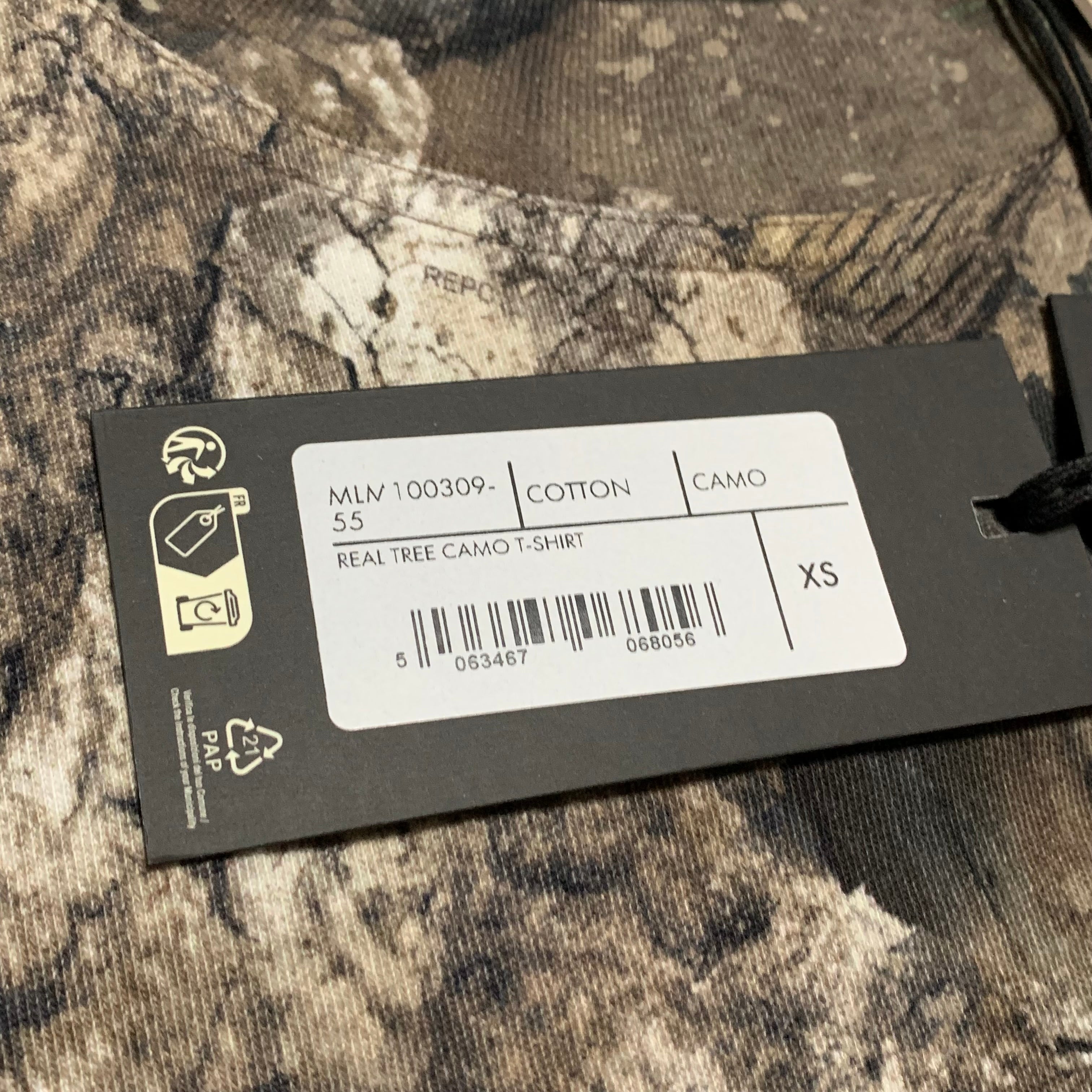 Represent XS Realtree Camo Camouflage Tee (RRP £100)