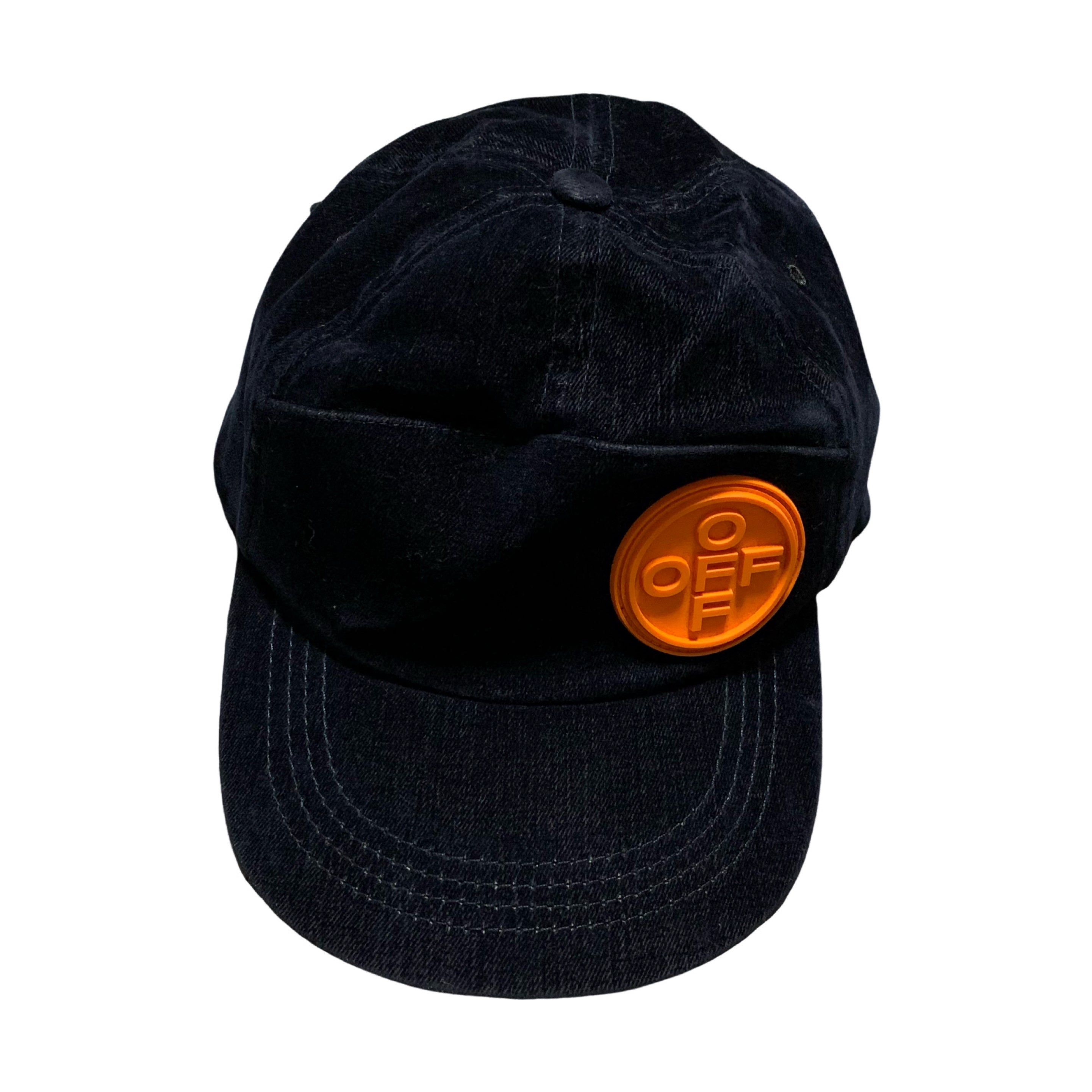 Off White Cap Navy Blue Suede Hat Virgil Abloh