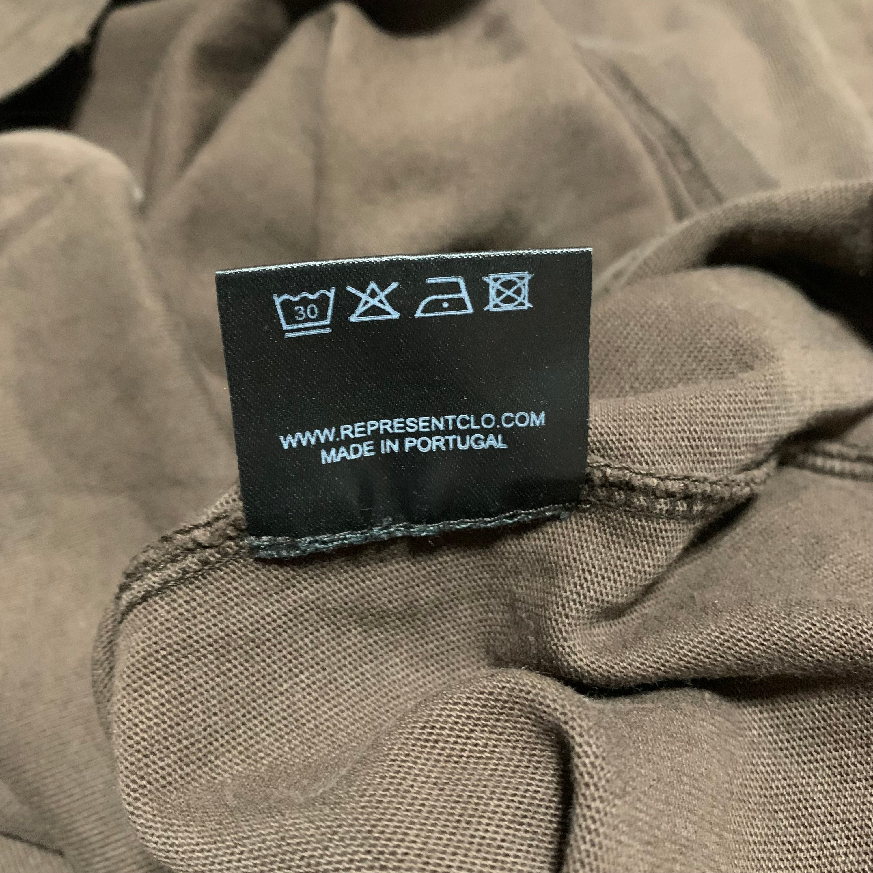 Represent Small Motor Spirit Vintage Brown Oversized Tee