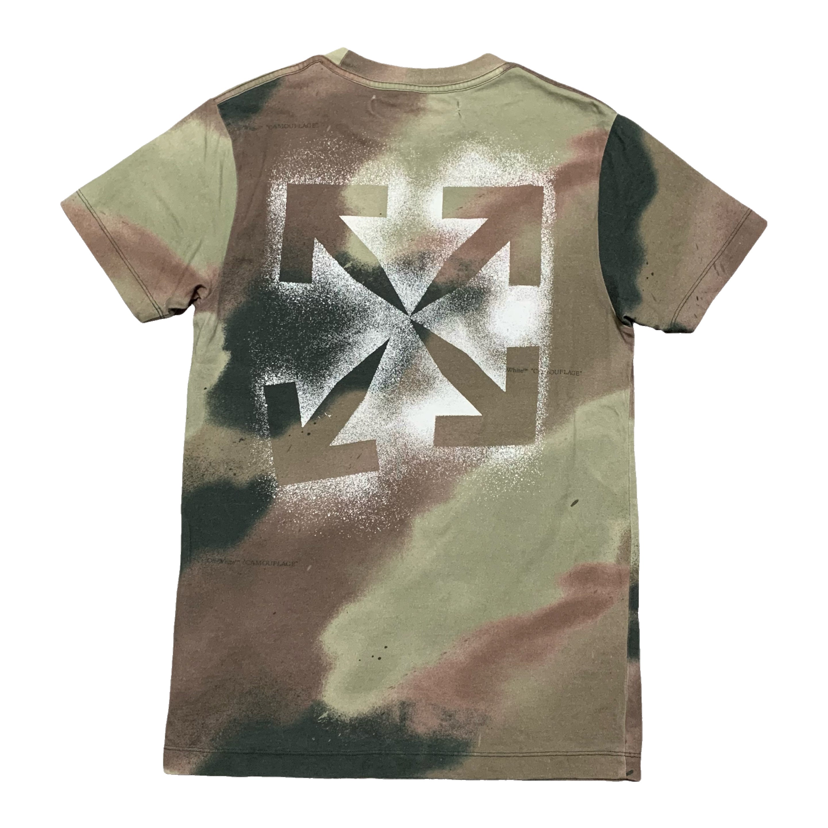 Off White XS Arrows Camouflage Tee Virgil Abloh