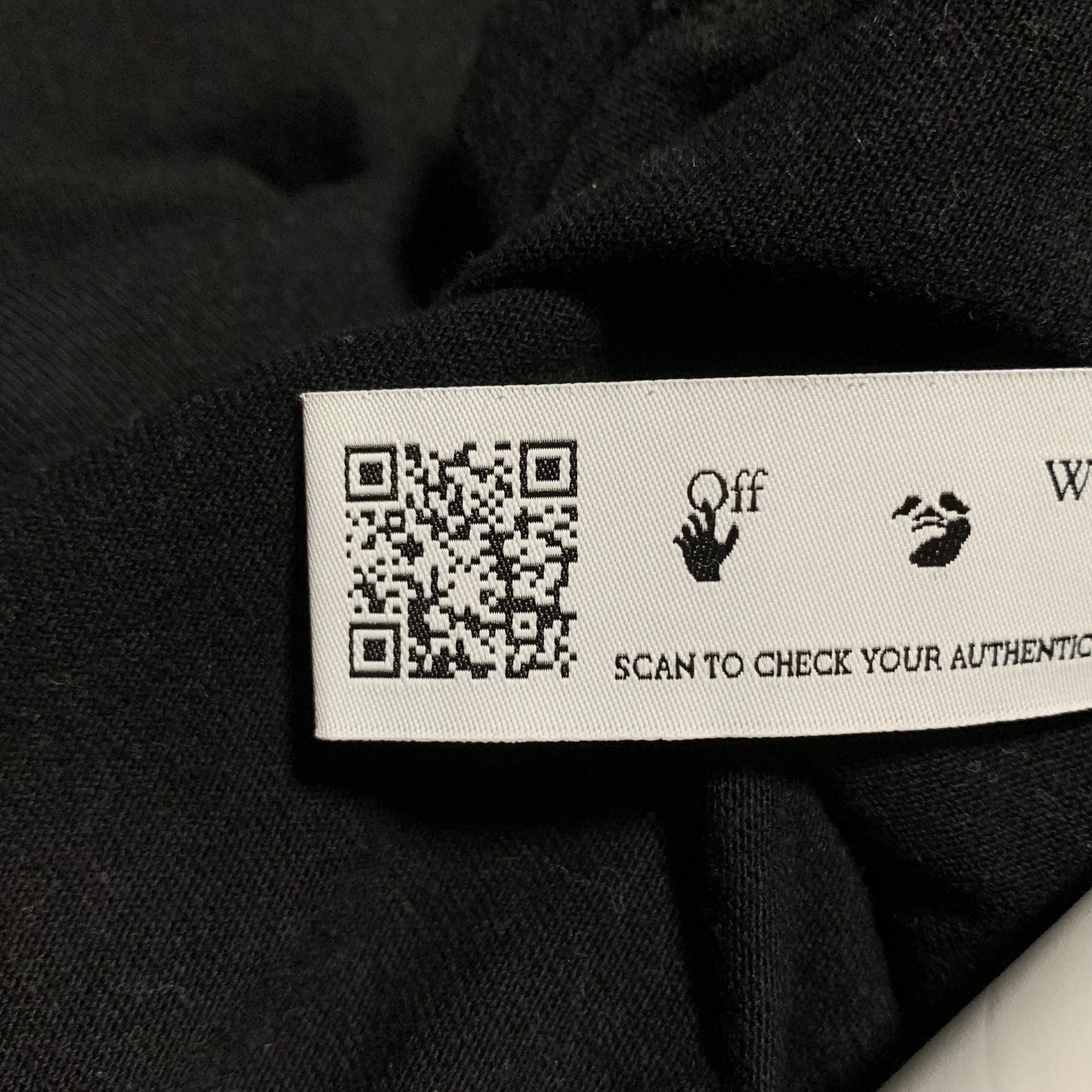 Off White Small Caravaggio Graphic Black Tee Virgil Abloh