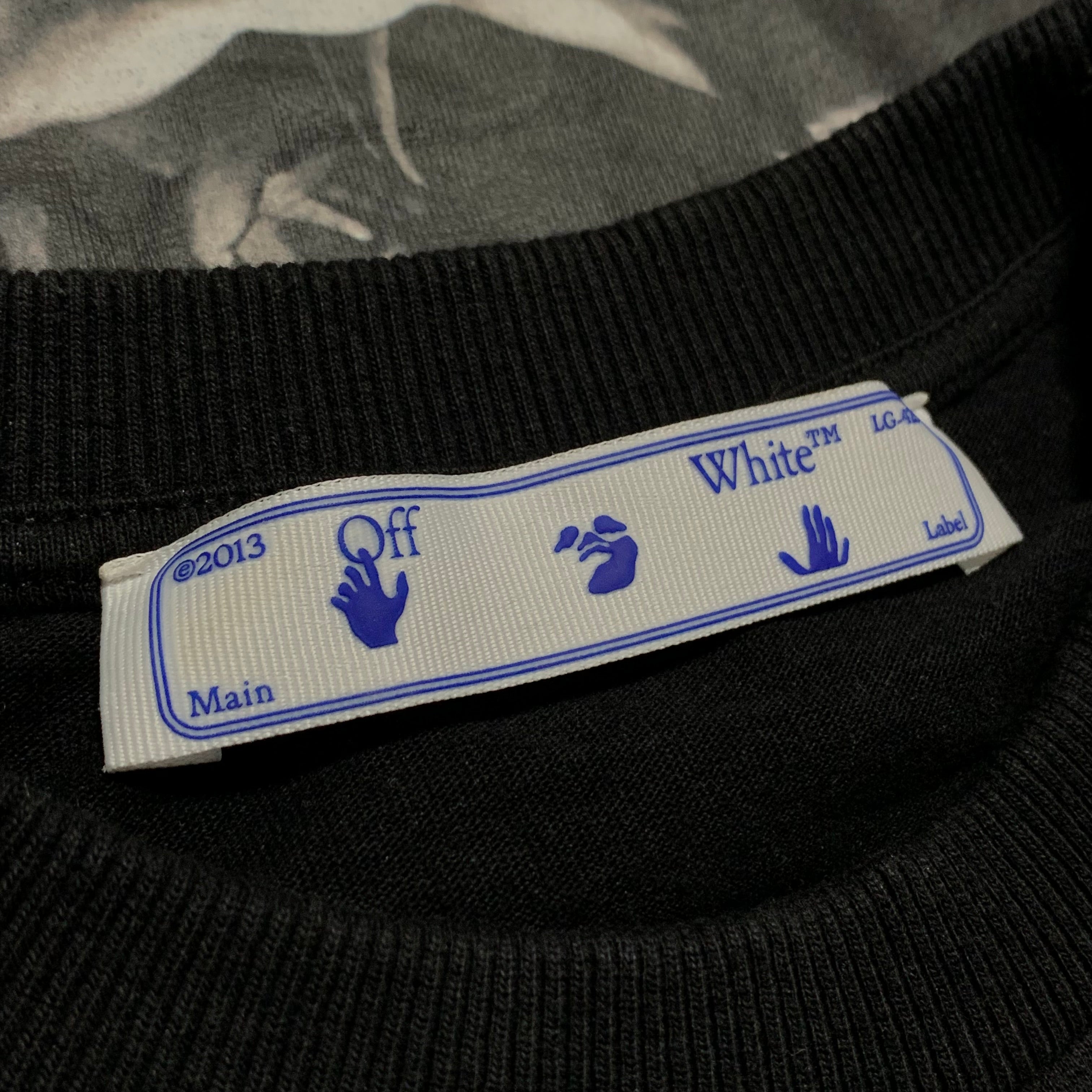 Off White Small Caravaggio Graphic Black Tee Till The End Virgil Abloh