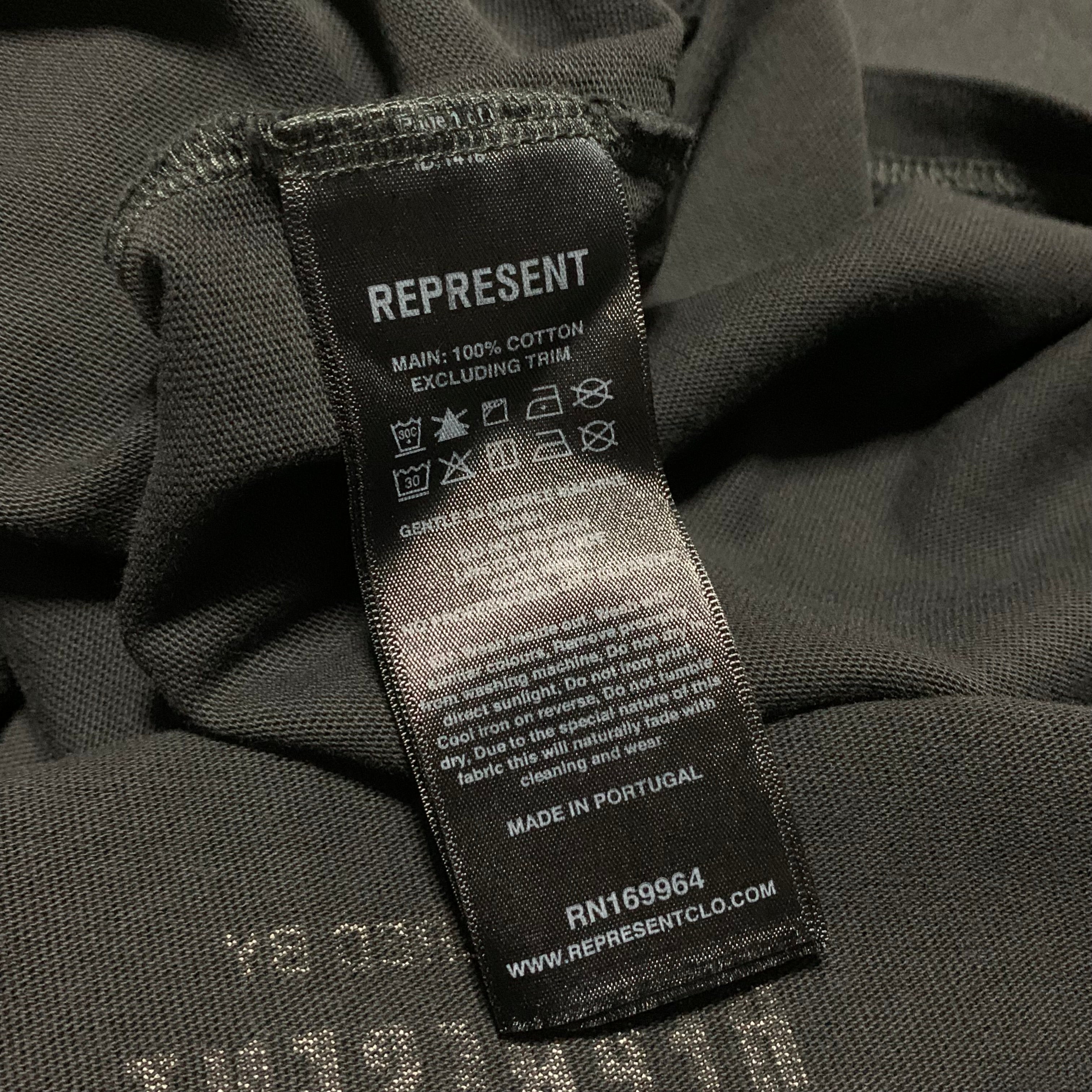 Represent Large World Championship Stained Black Tee