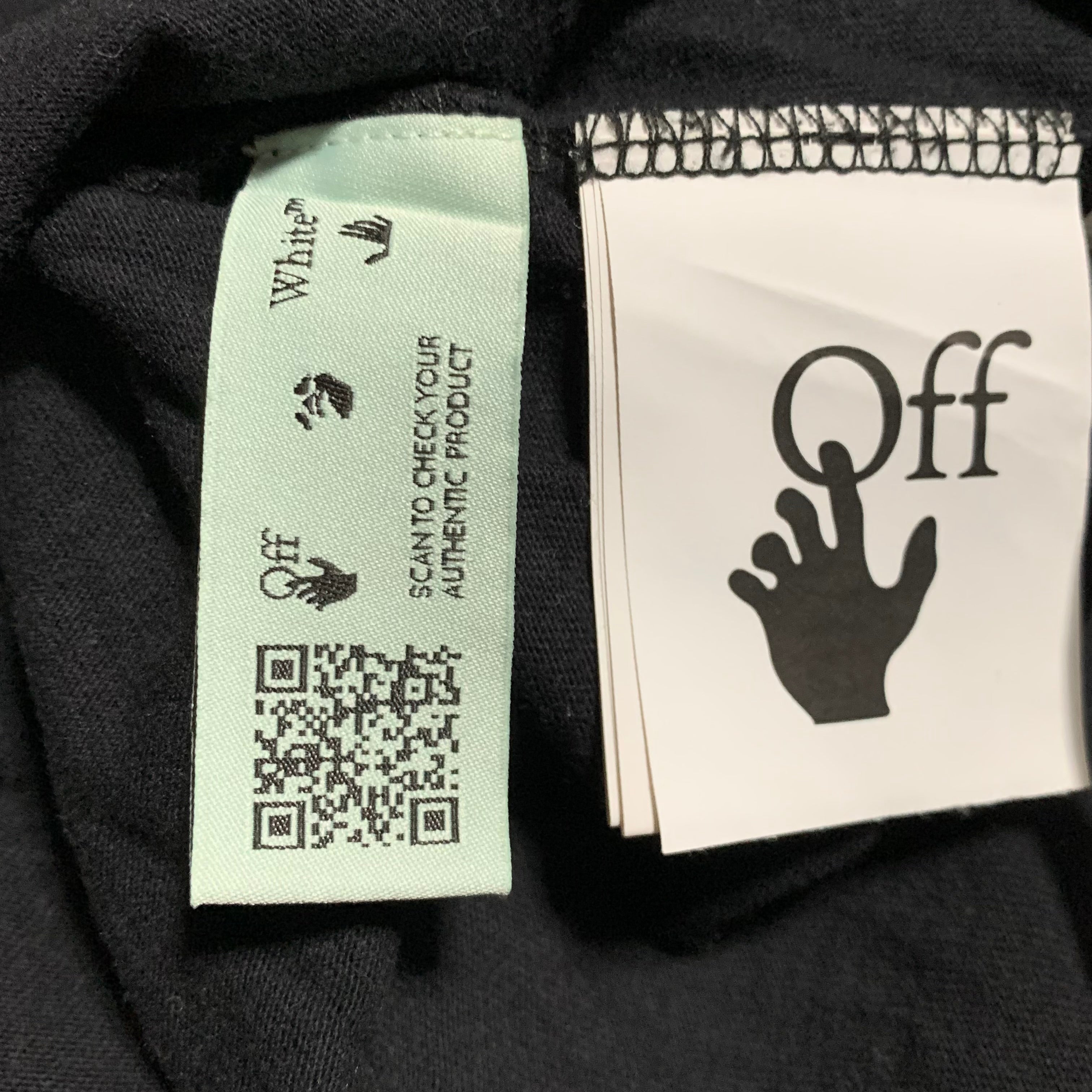 Off White Small Tee Caravaggio Arrows Black T-Shirt Virgil Abloh