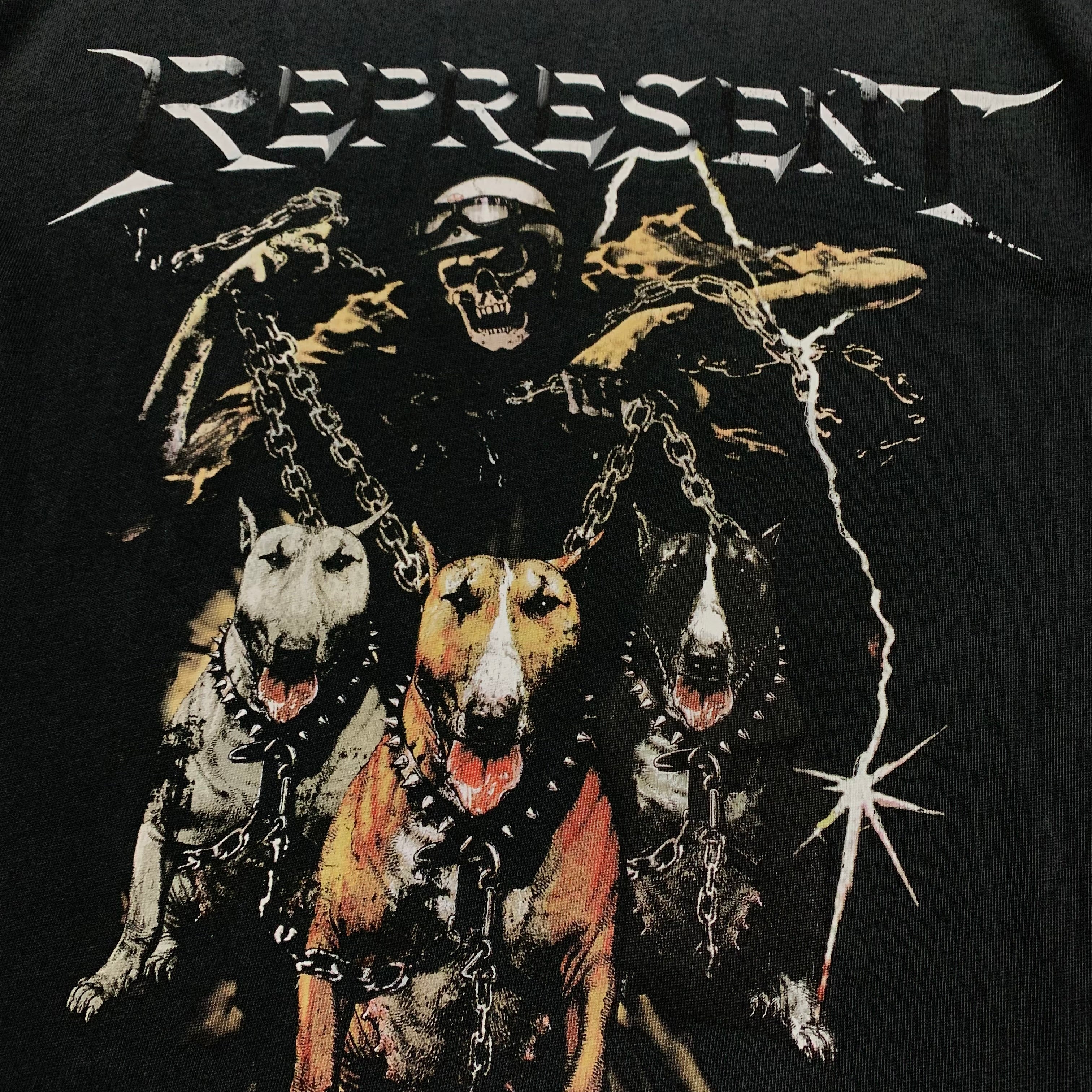 Represent Small Terrier Tension Vintage Black Tee
