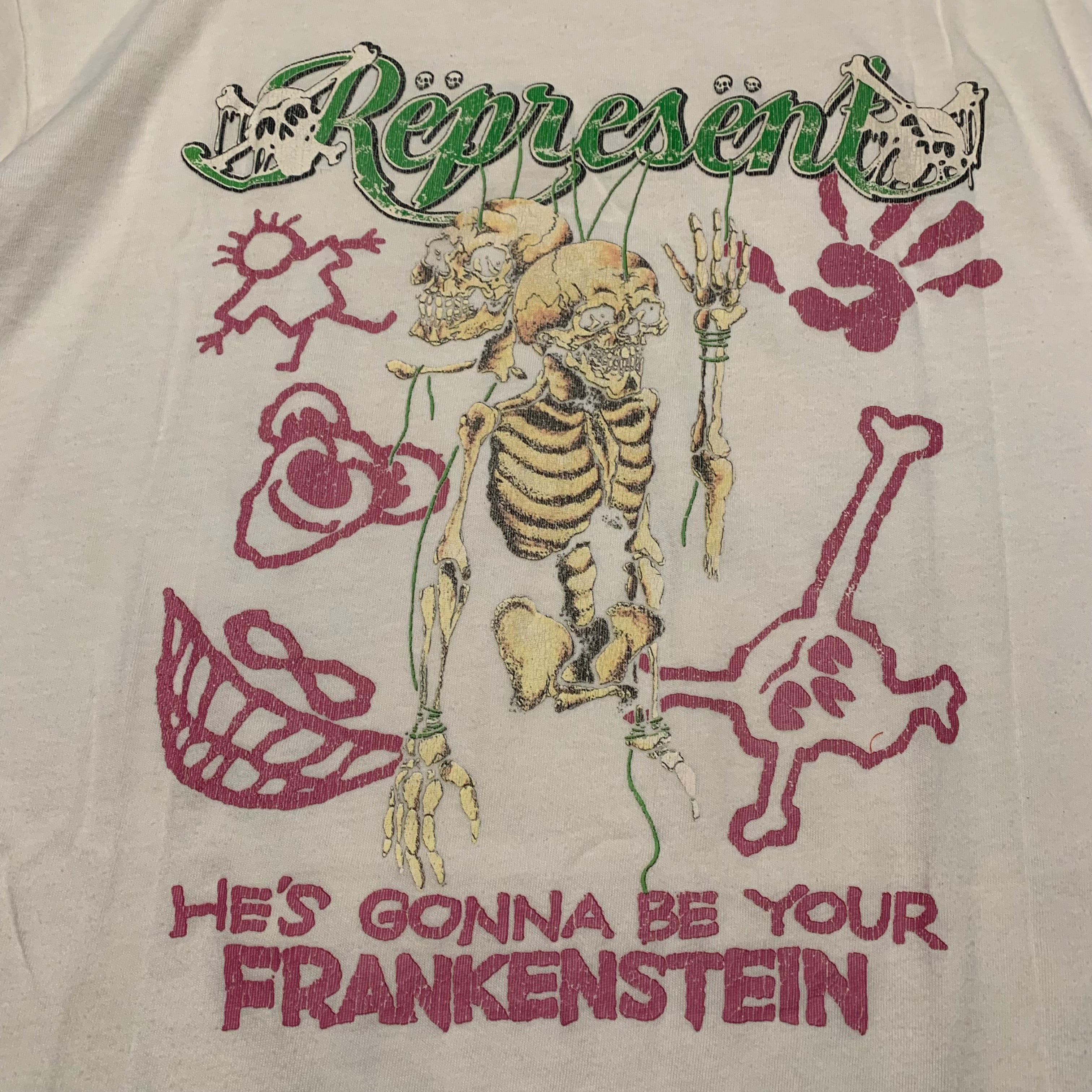 Represent Medium Motley Crue Flat White Tee