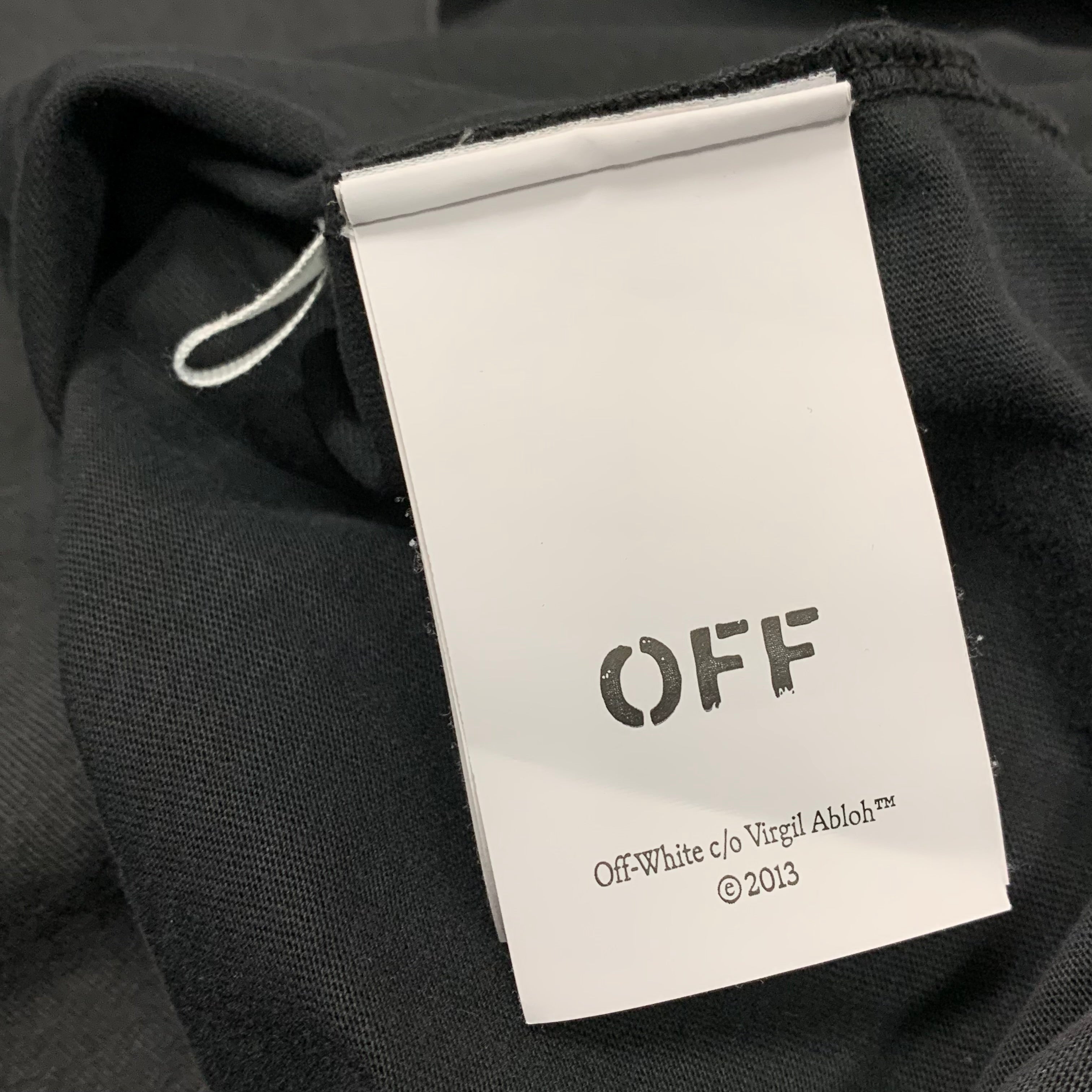 Off White Small Tee St. Matthew Skate Washed Black T-Shirt Oversized Virgil Abloh