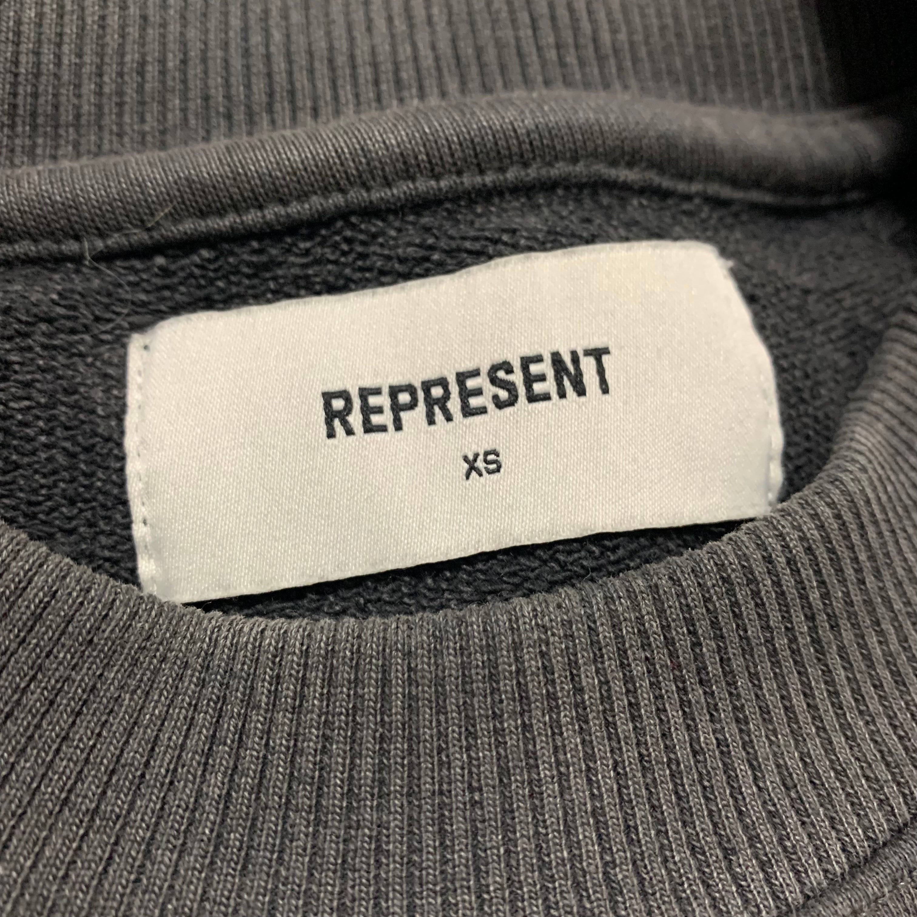 Represent XS Blanks Vintage Grey Sweatshirt Crewneck