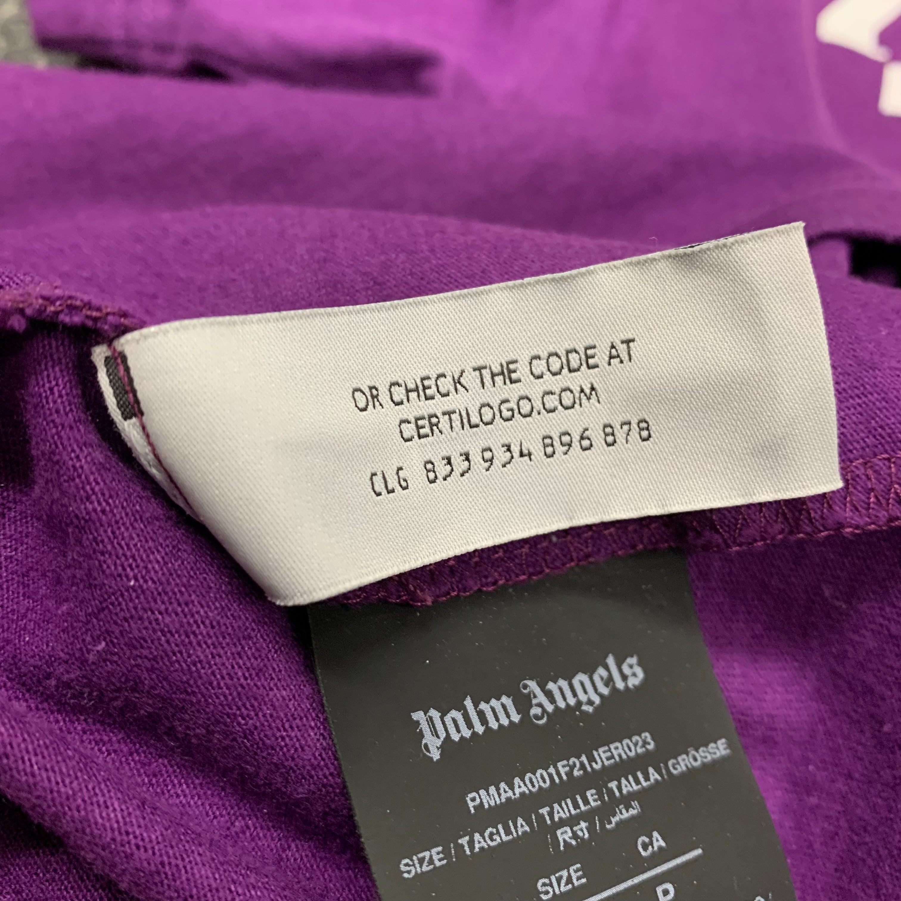 Palm Angels Small Tee Bear Classic Purple T-Shirt