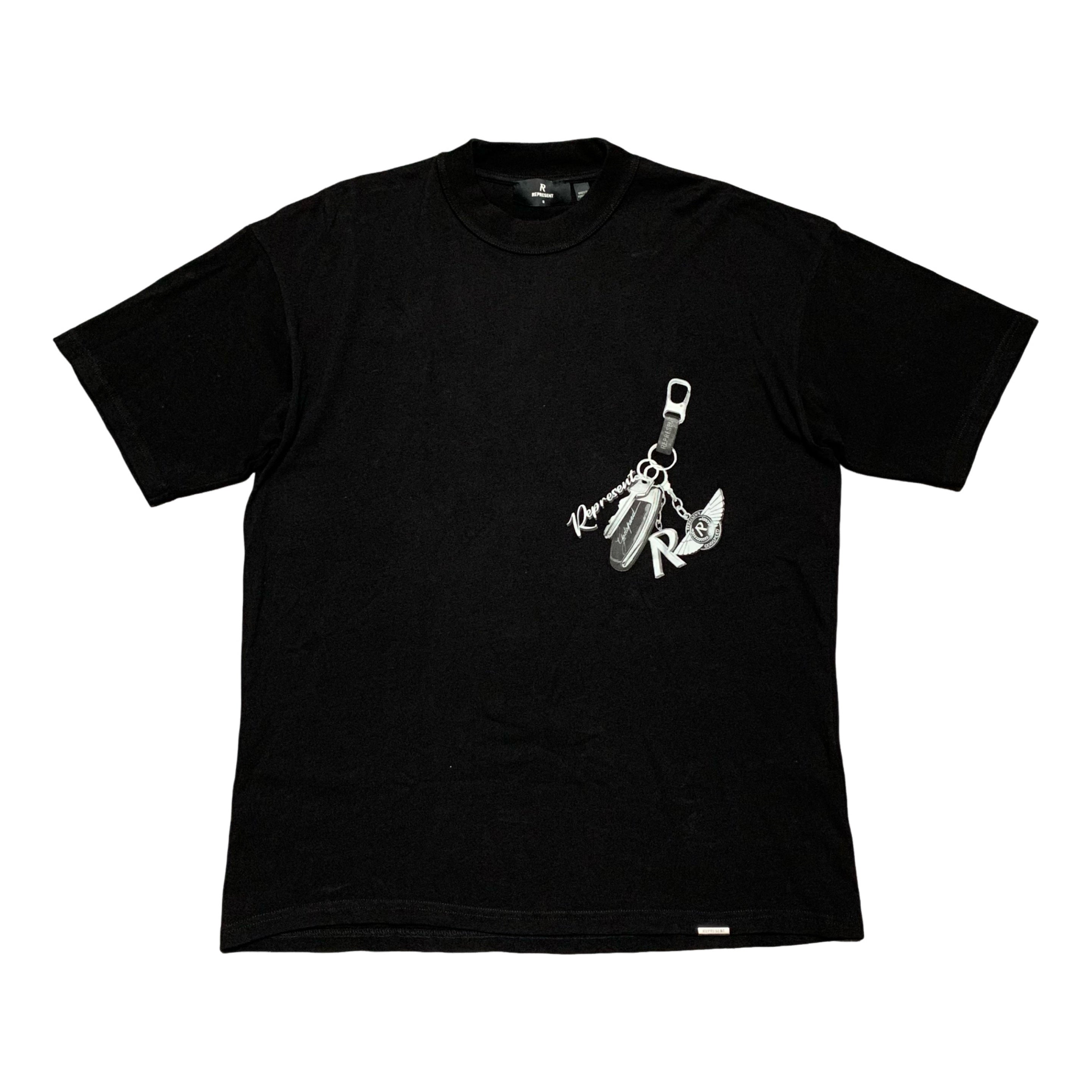 Represent Small Keys To The Club Jet Black Tee